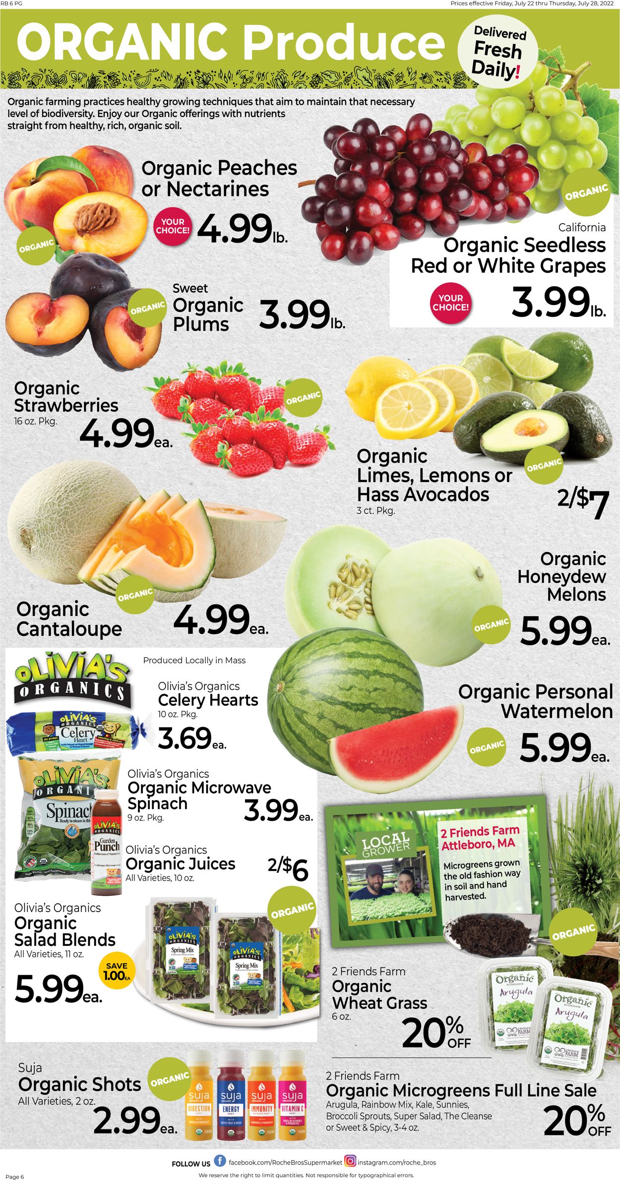 Roche Bros. Supermarkets Weekly Ad Circular - valid 07/22-07/28/2022 (Page 6)