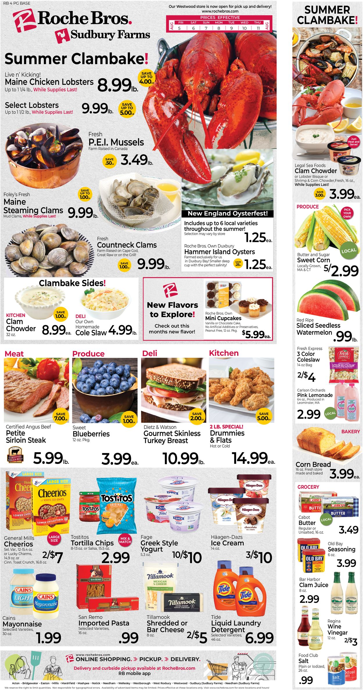 Roche Bros. Supermarkets Weekly Ad Circular - valid 08/05-08/11/2022