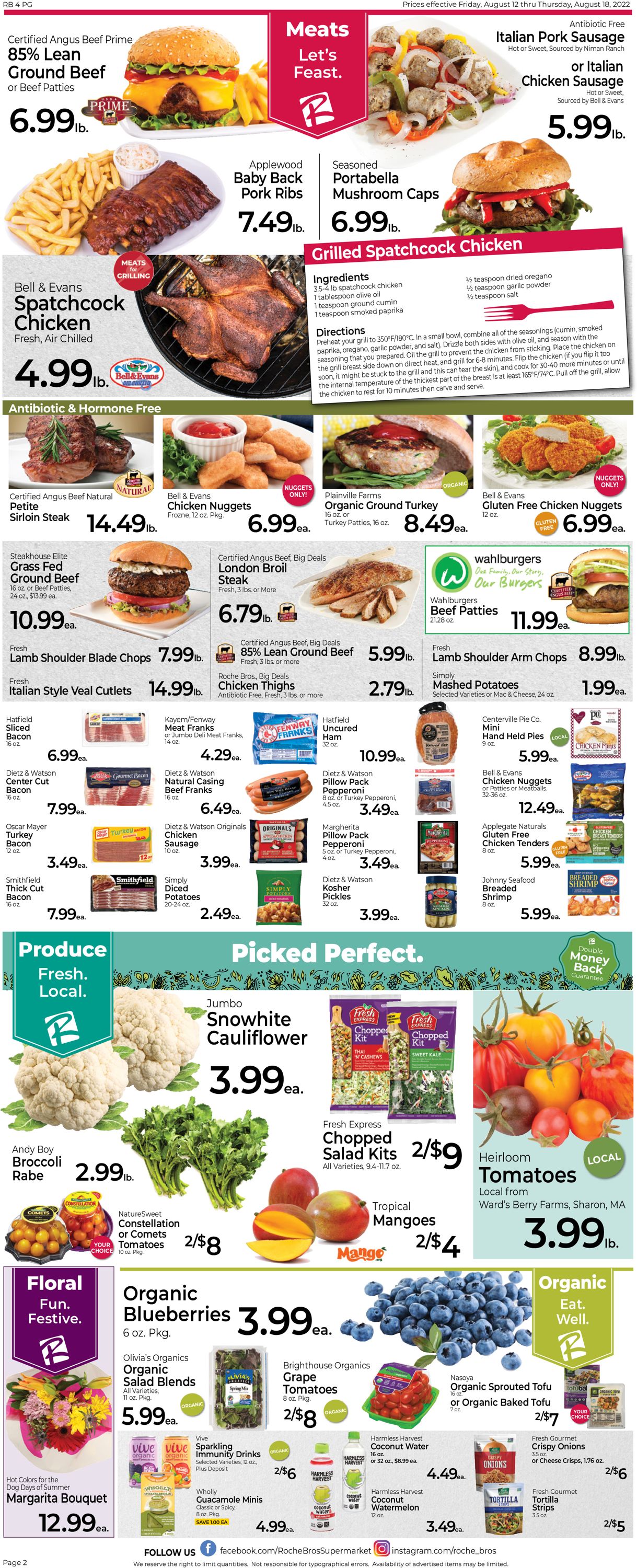 Roche Bros. Supermarkets Weekly Ad Circular - valid 08/12-08/18/2022 (Page 2)