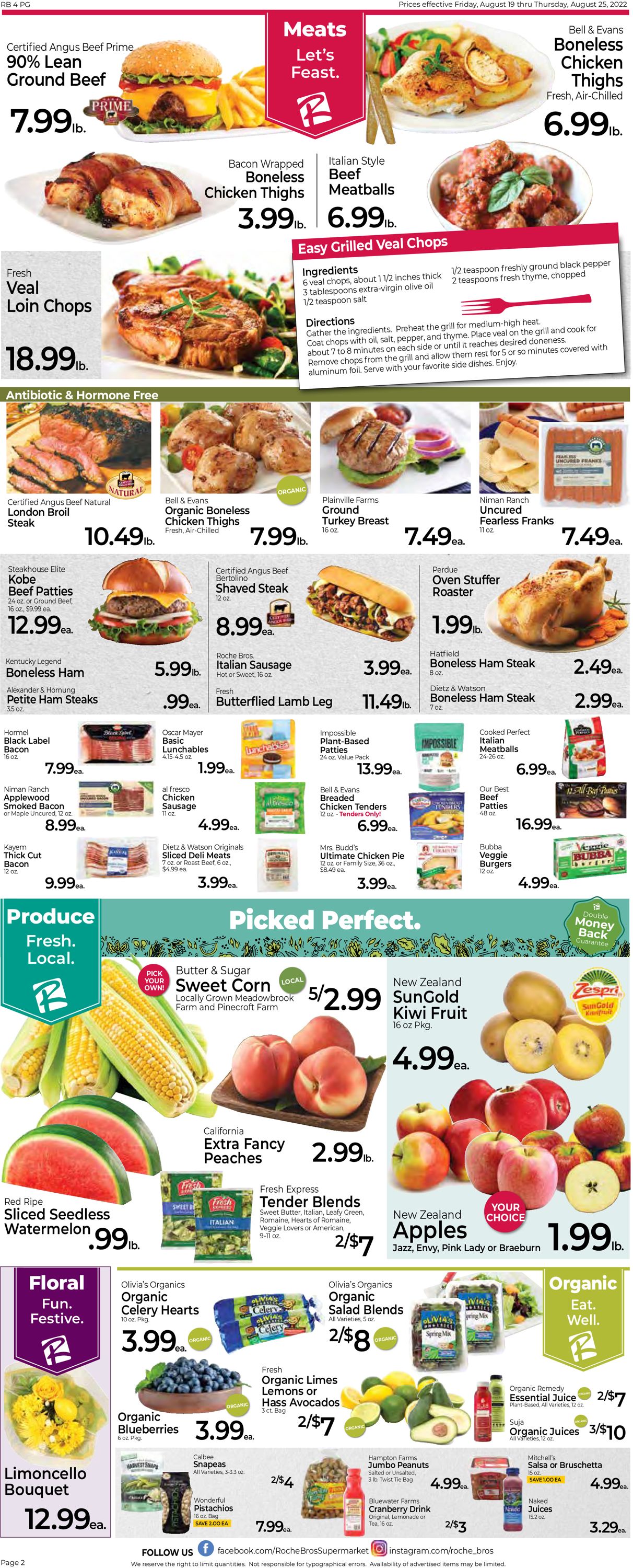 Roche Bros. Supermarkets Weekly Ad Circular - valid 08/19-08/25/2022 (Page 2)