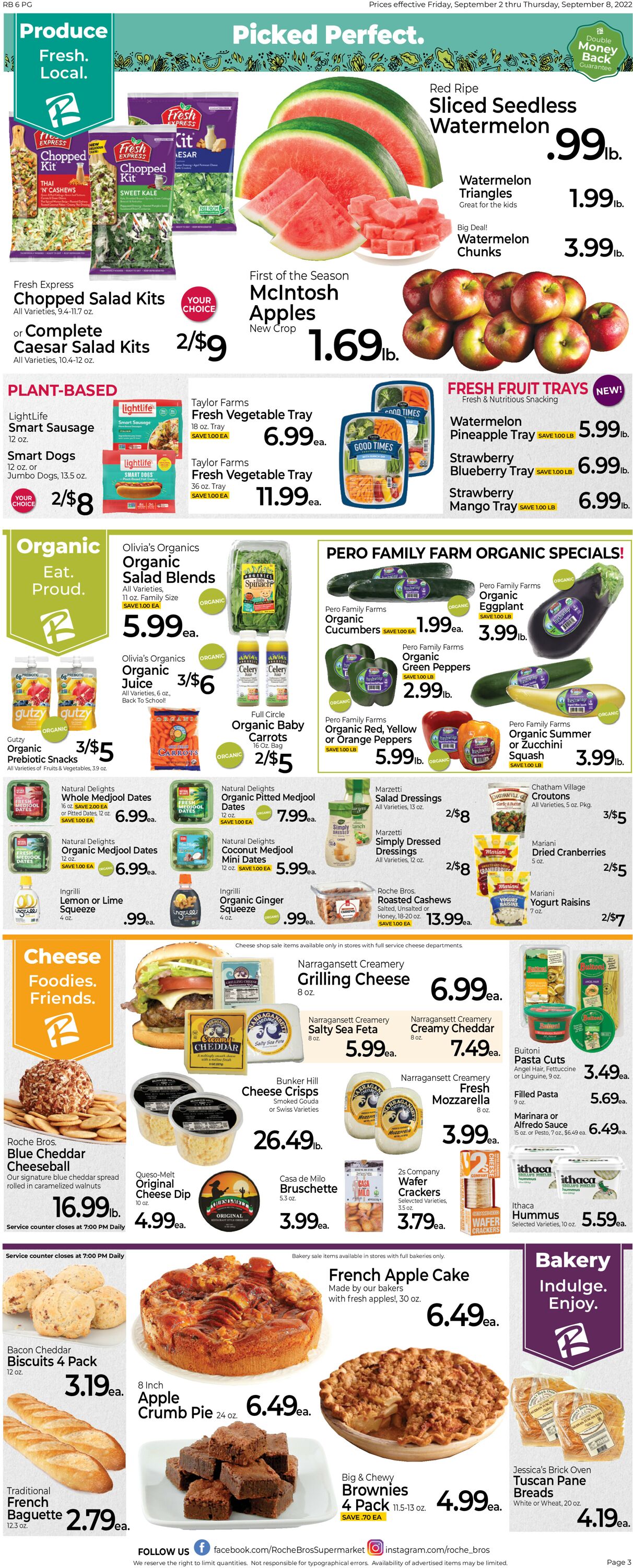 Roche Bros. Supermarkets Weekly Ad Circular - valid 09/02-09/08/2022 (Page 3)