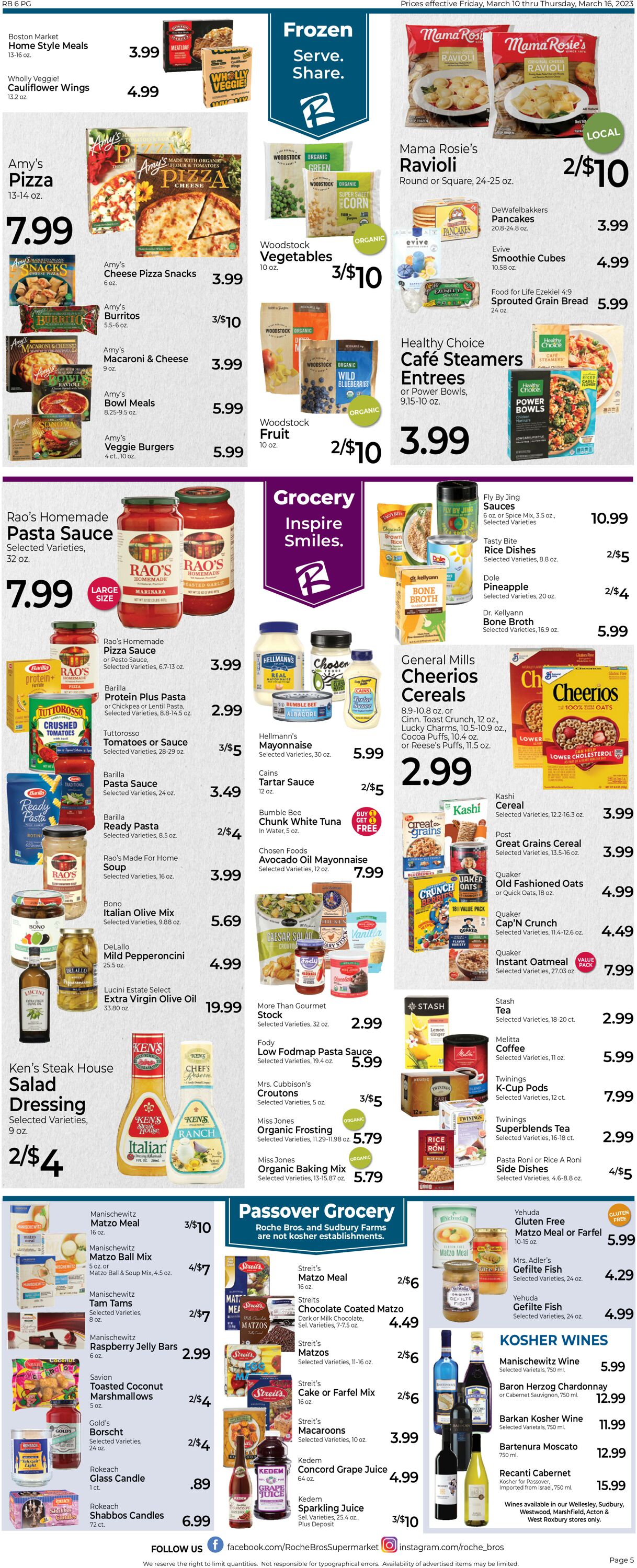 Roche Bros. Supermarkets Weekly Ad Circular - valid 03/10-03/17/2023 (Page 5)