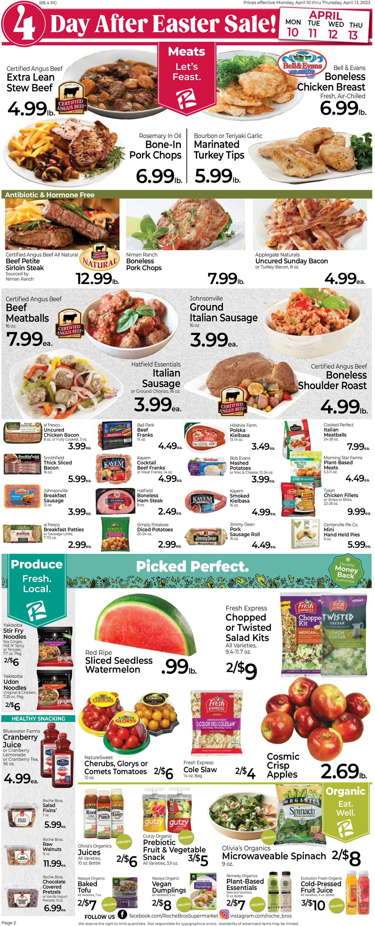 Roche Bros. Supermarkets Weekly Ad Circular - valid 04/10-04/17/2023 (Page 2)