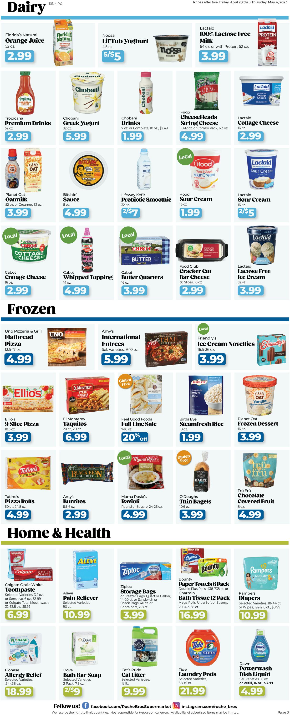 Roche Bros. Supermarkets Weekly Ad Circular - valid 04/28-05/05/2023 (Page 3)