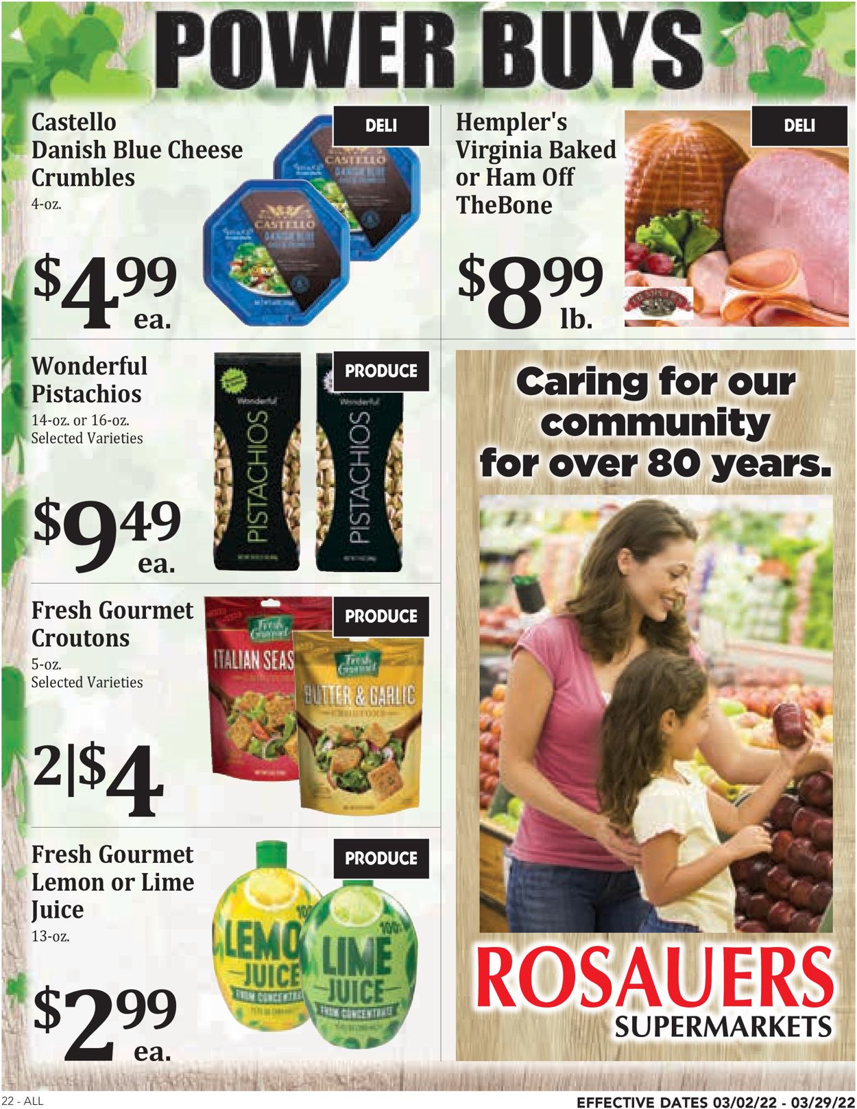 Rosauers Weekly Ad Circular - valid 03/02-03/29/2022 (Page 22)