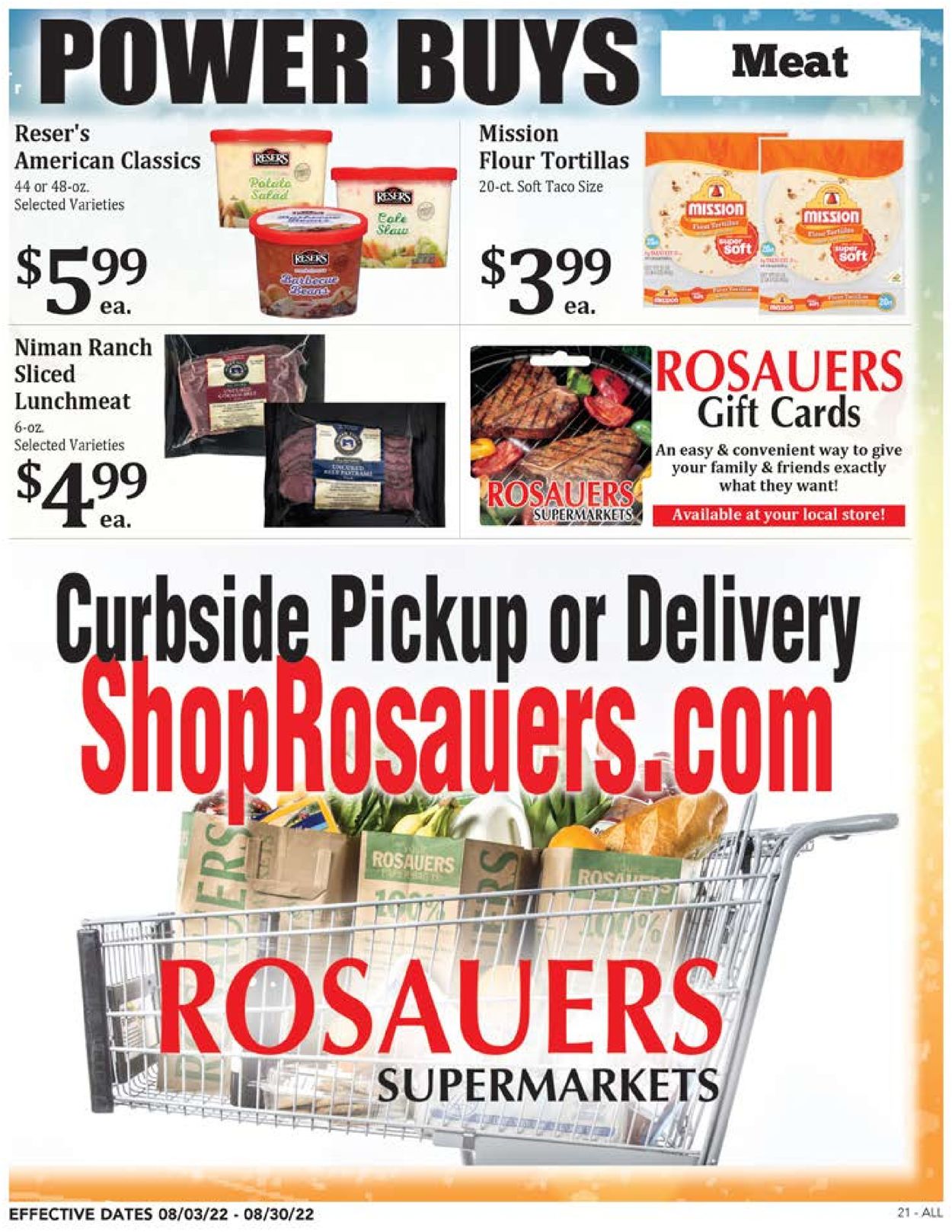 Rosauers Weekly Ad Circular - valid 08/03-08/30/2022 (Page 21)