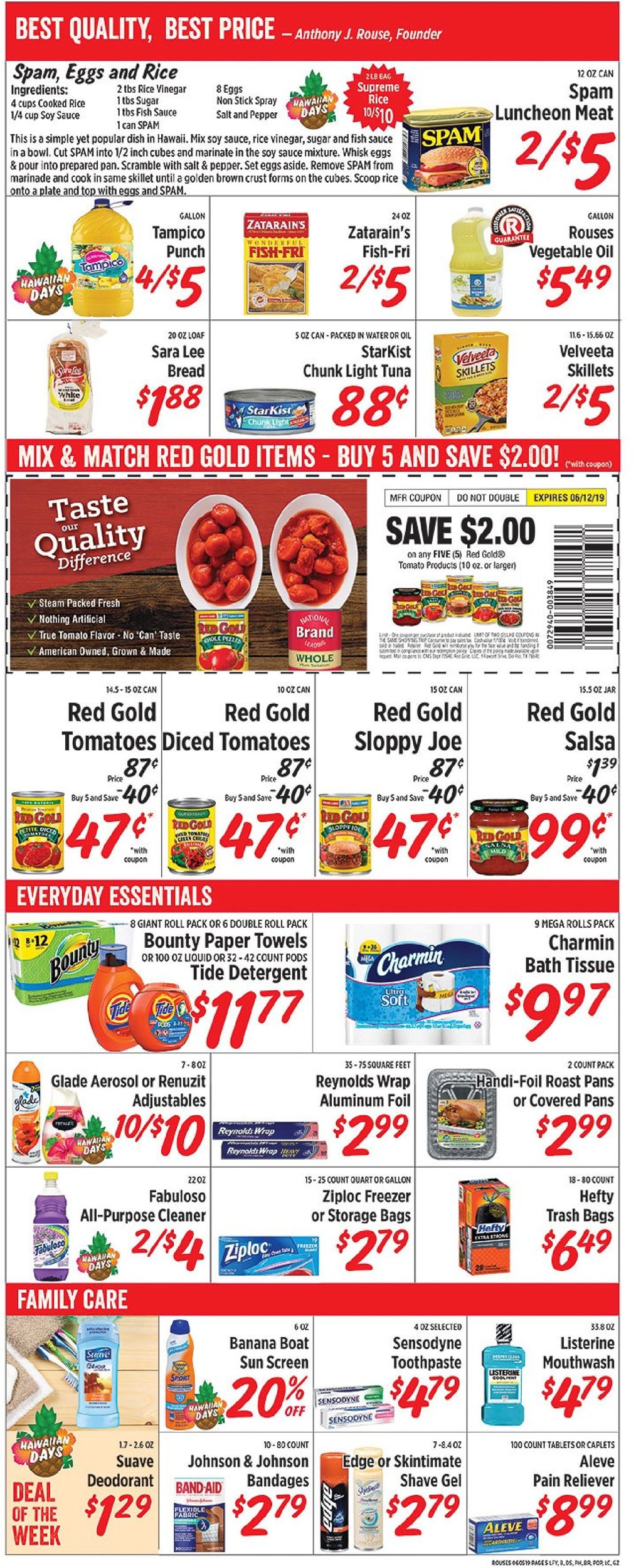 Rouses Weekly Ad Circular - valid 06/05-06/12/2019 (Page 5)