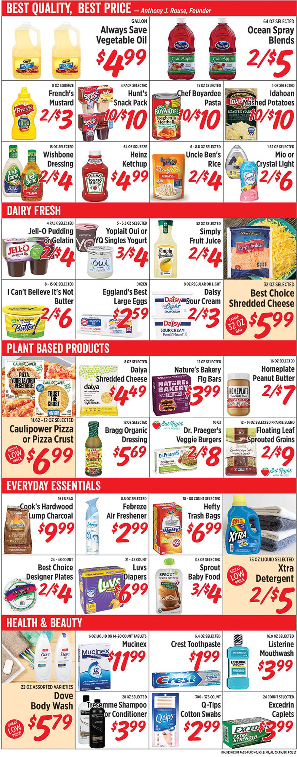 Rouses Weekly Ad Circular - valid 08/21-08/28/2019 (Page 4)