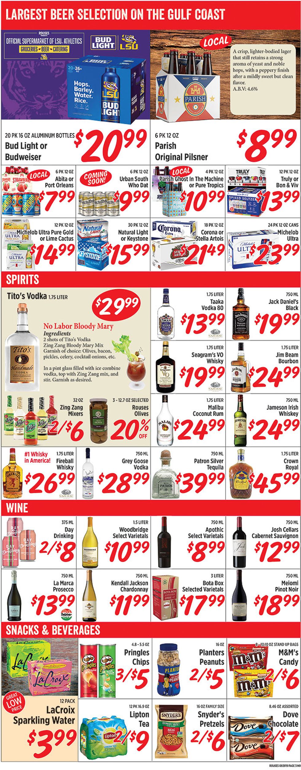Rouses Weekly Ad Circular - valid 08/28-09/04/2019 (Page 3)