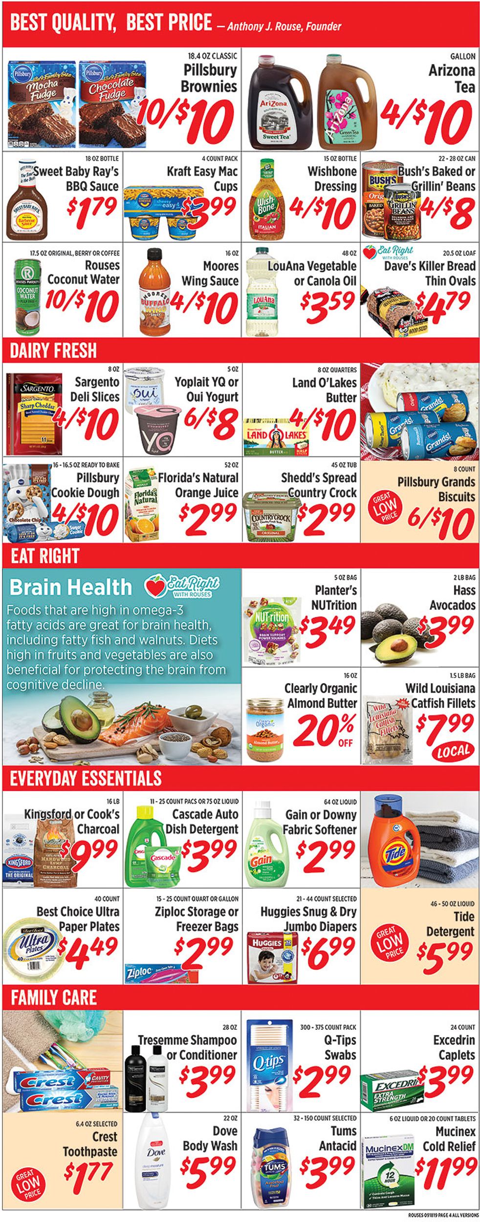 Rouses Weekly Ad Circular - valid 09/18-09/25/2019 (Page 6)