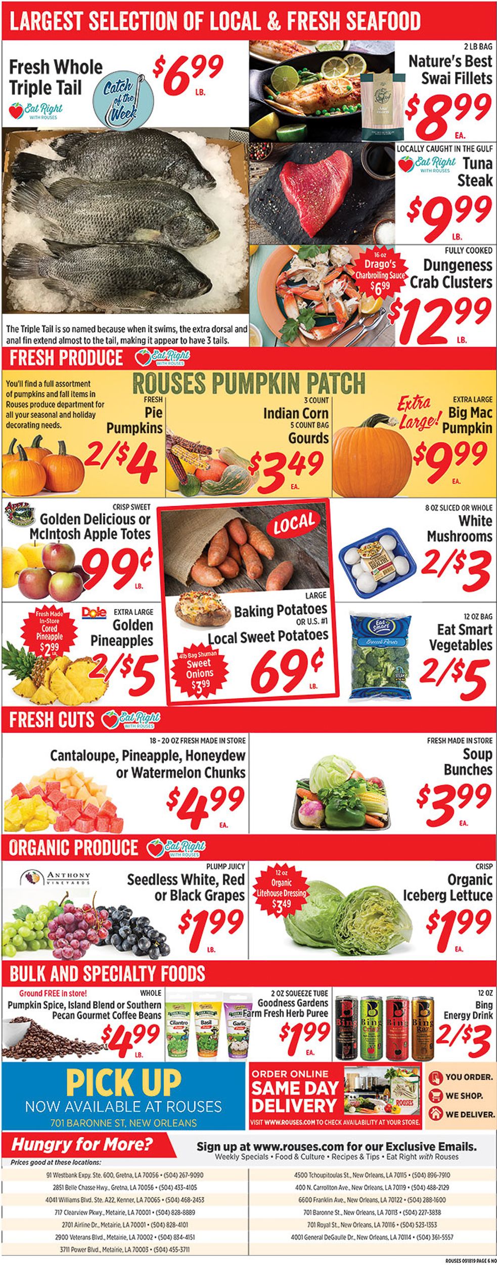 Rouses Weekly Ad Circular - valid 09/18-09/25/2019 (Page 8)