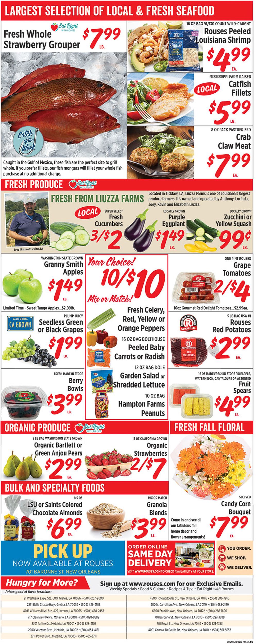 Rouses Weekly Ad Circular - valid 10/09-10/16/2019 (Page 6)
