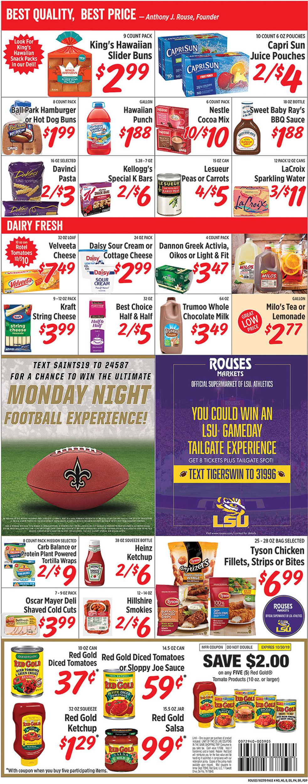 Rouses Weekly Ad Circular - valid 10/23-10/31/2019 (Page 4)