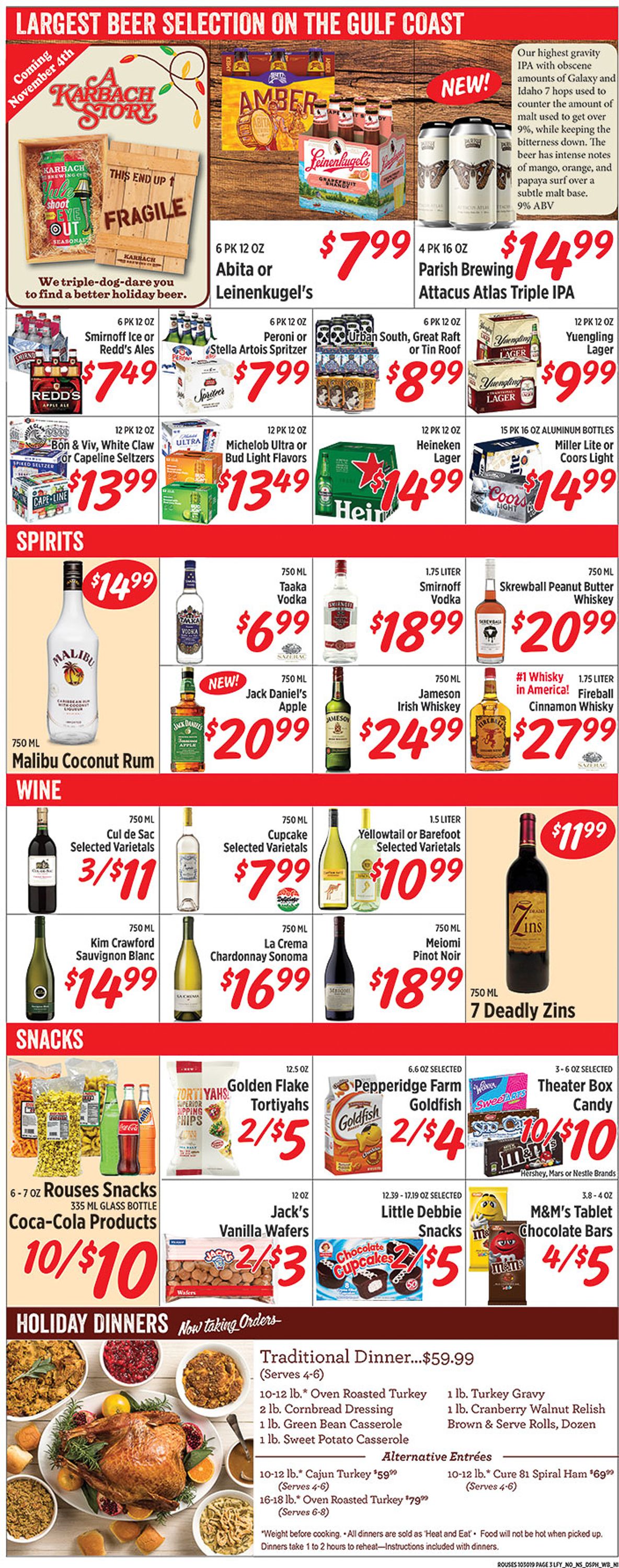 Rouses Weekly Ad Circular - valid 10/30-11/06/2019 (Page 3)