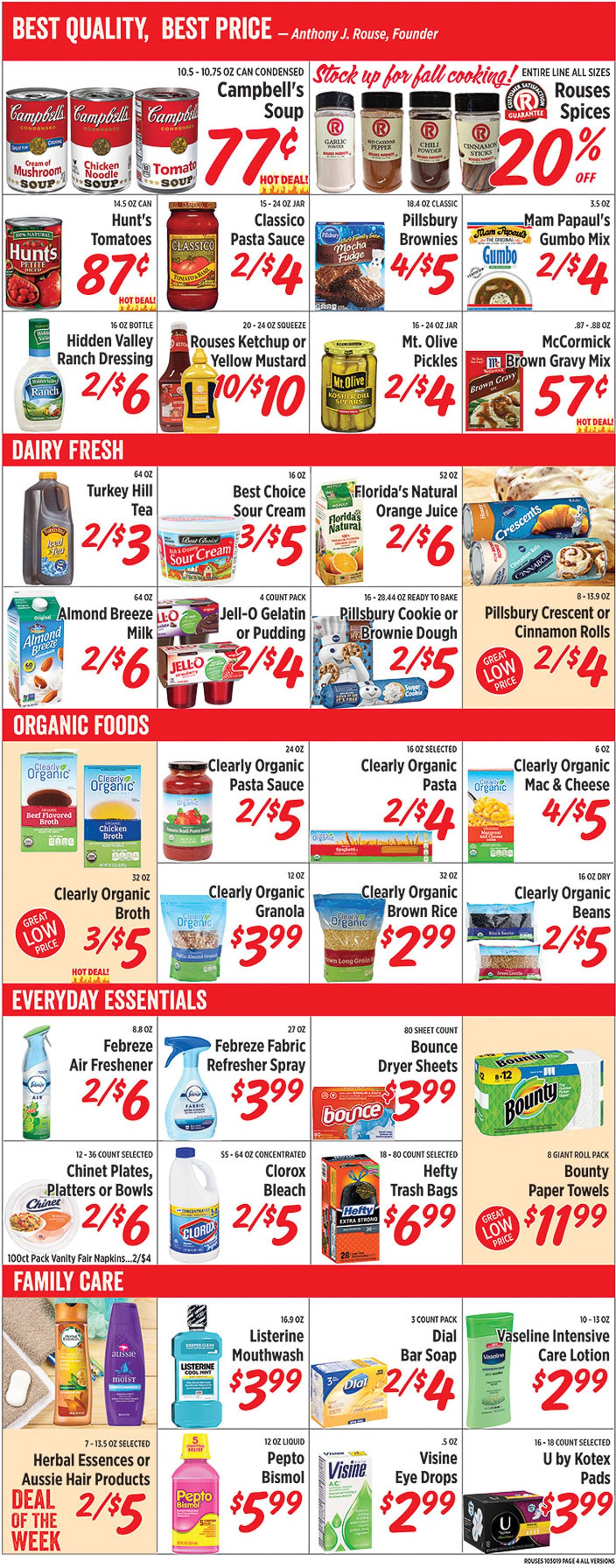 Rouses Weekly Ad Circular - valid 10/30-11/06/2019 (Page 4)