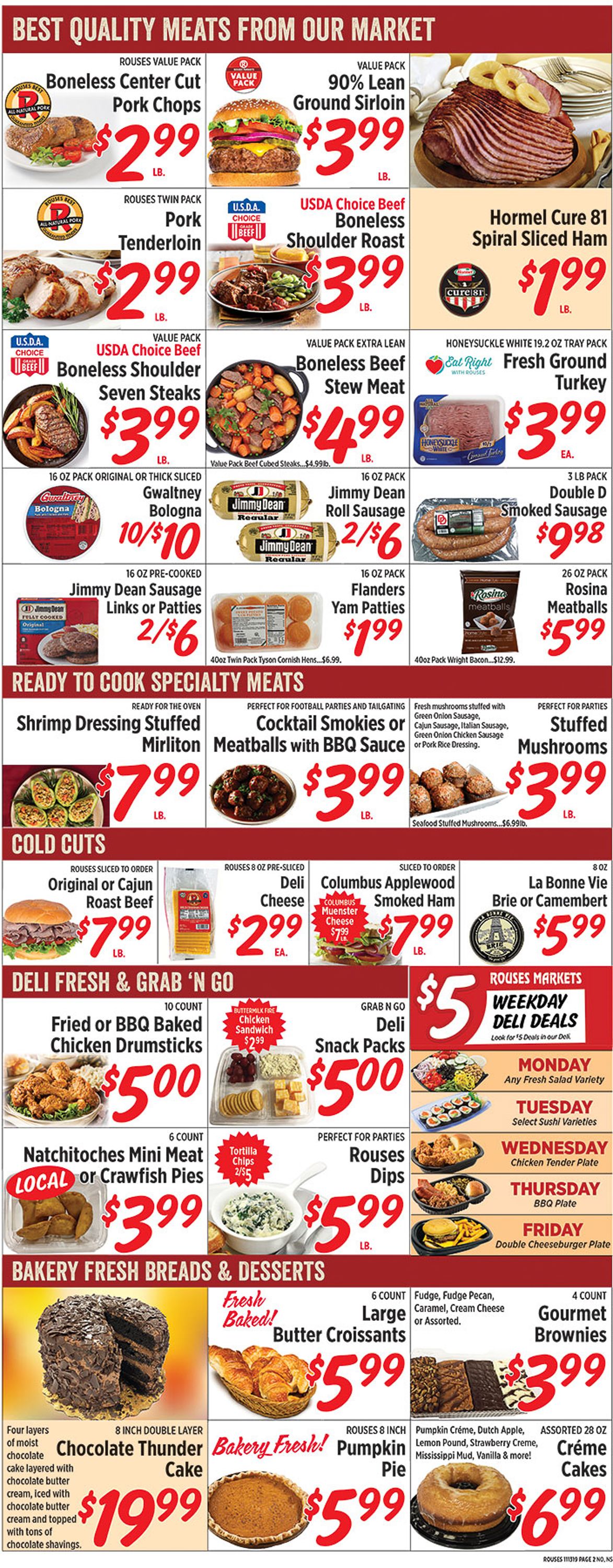 Rouses Weekly Ad Circular - valid 11/13-11/20/2019 (Page 4)