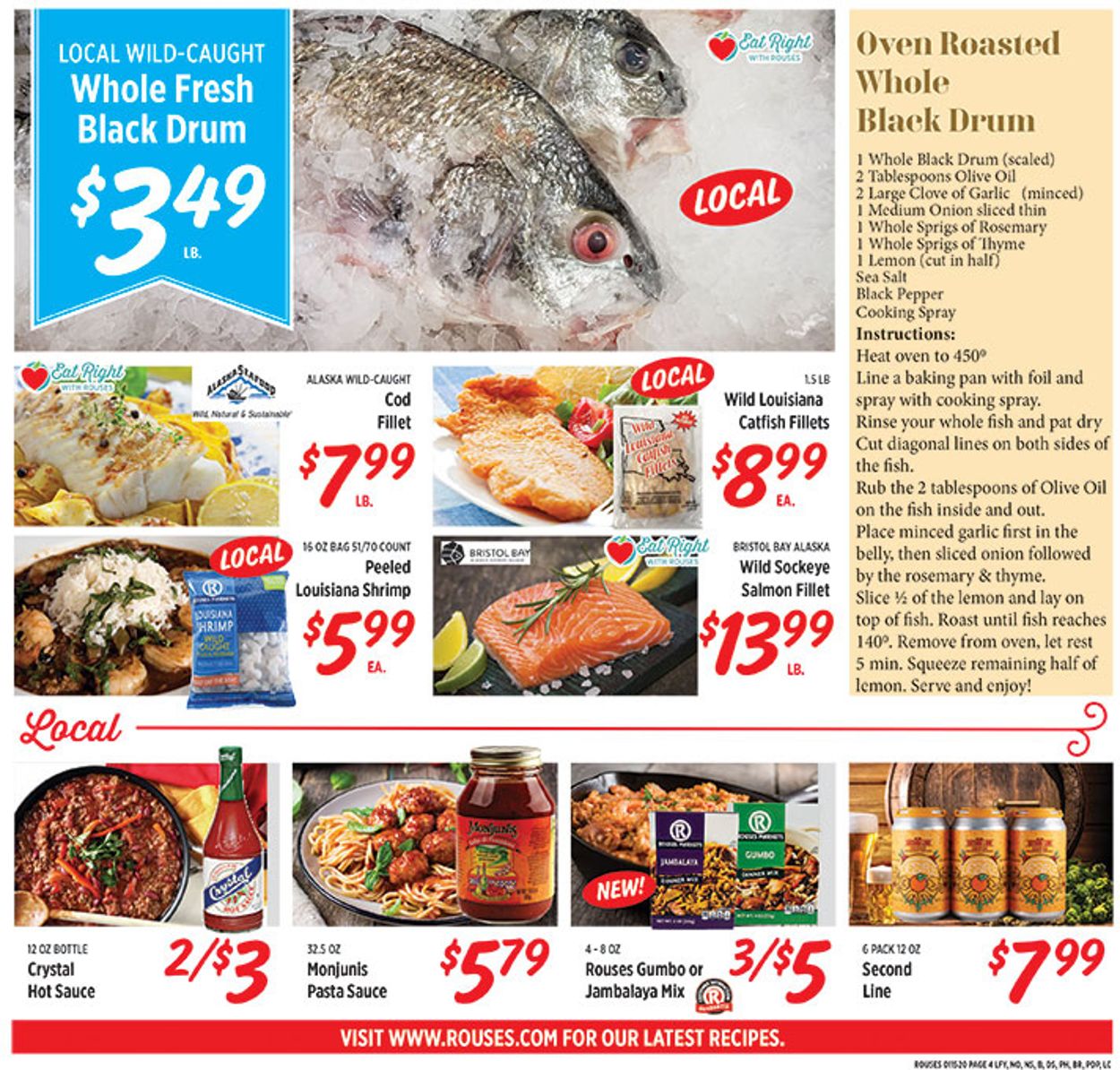 Rouses Weekly Ad Circular - valid 01/15-01/22/2020 (Page 4)