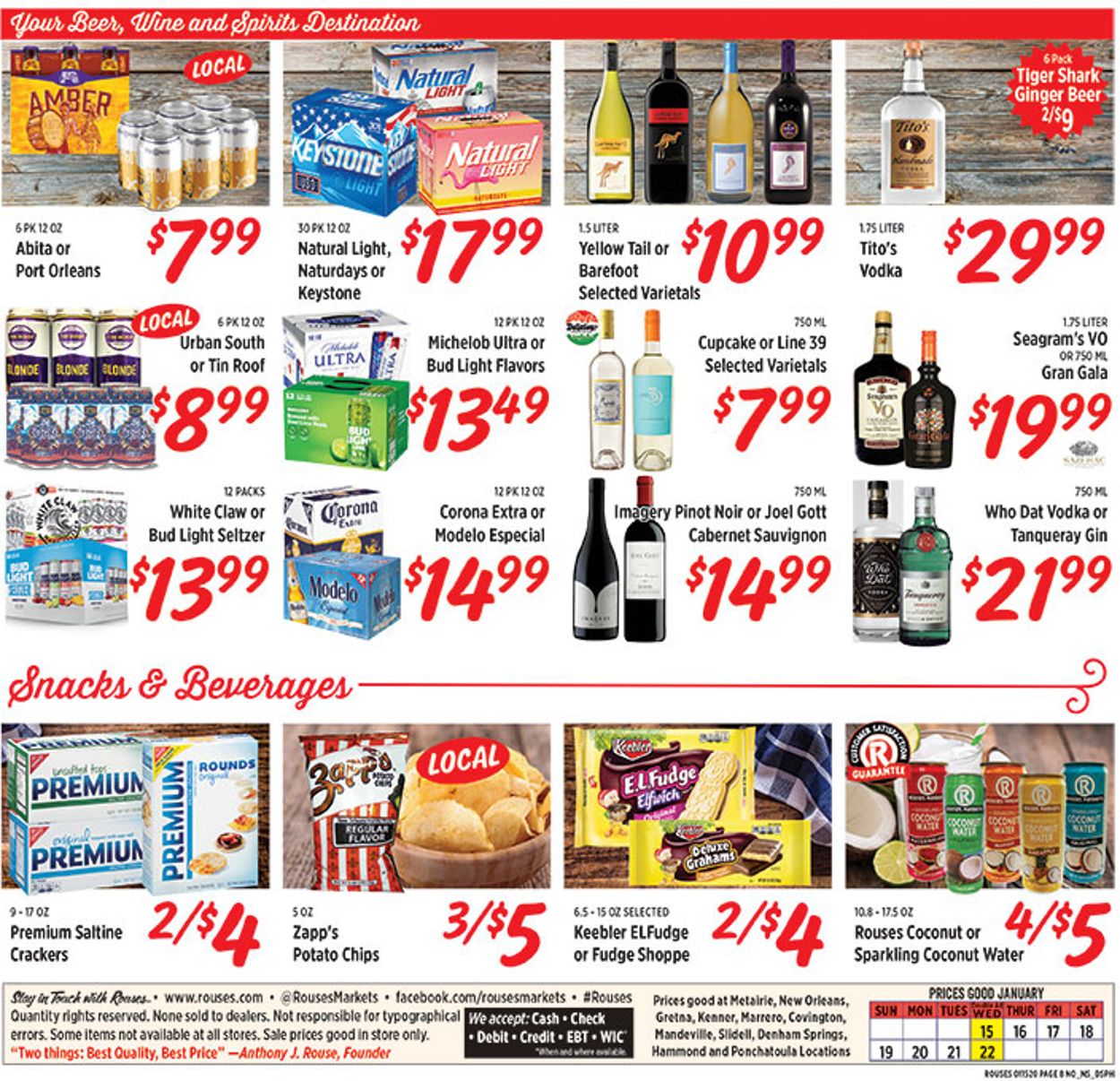Rouses Weekly Ad Circular - valid 01/15-01/22/2020 (Page 8)