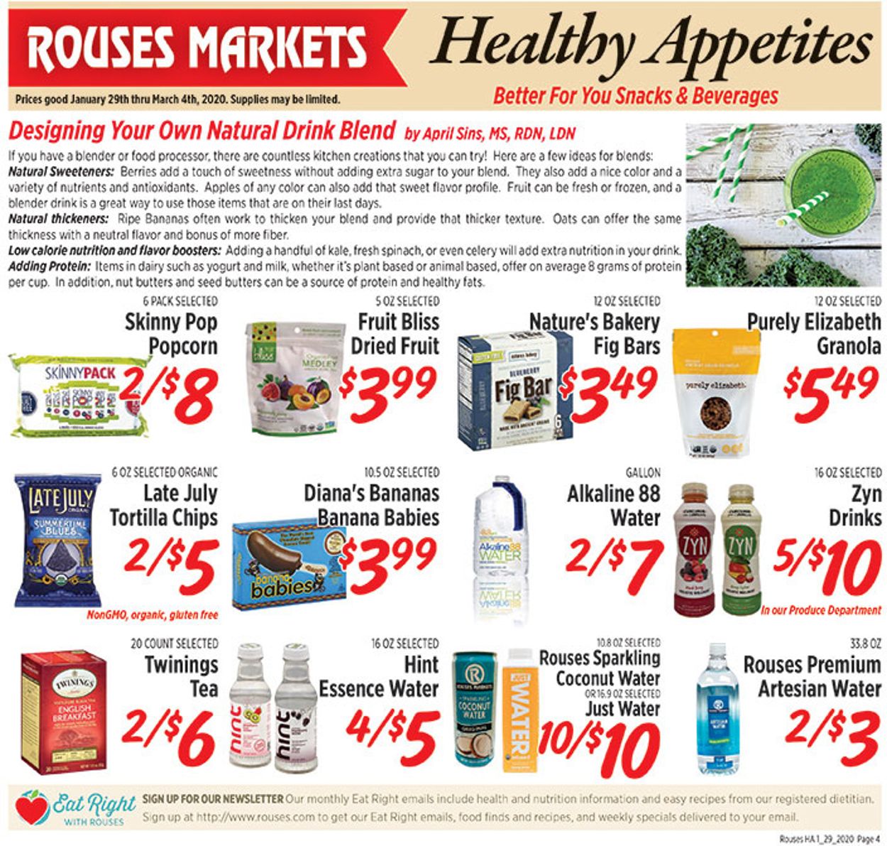 Rouses Weekly Ad Circular - valid 01/29-03/04/2020 (Page 4)