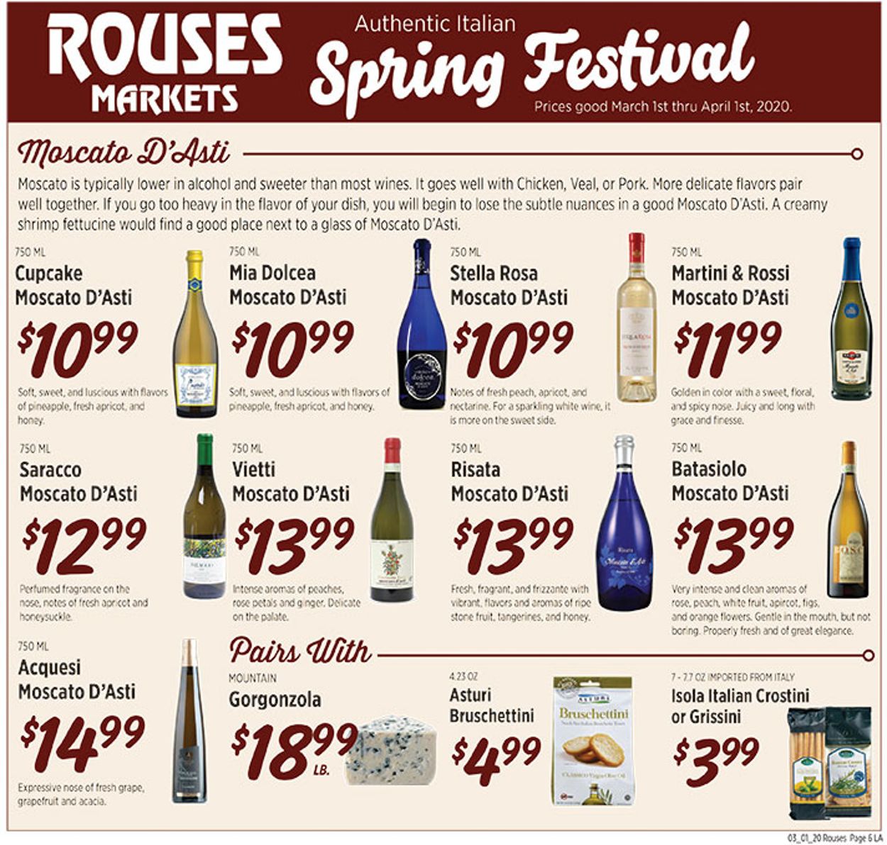 Rouses Weekly Ad Circular - valid 03/01-04/01/2020 (Page 6)
