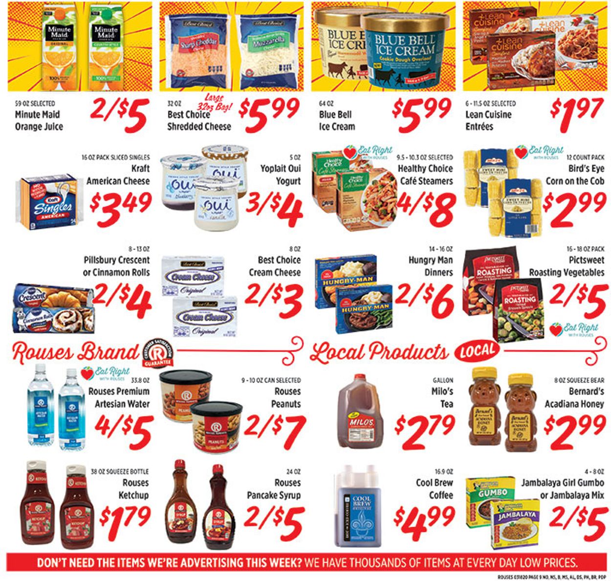Rouses Weekly Ad Circular - valid 03/18-03/25/2020 (Page 9)