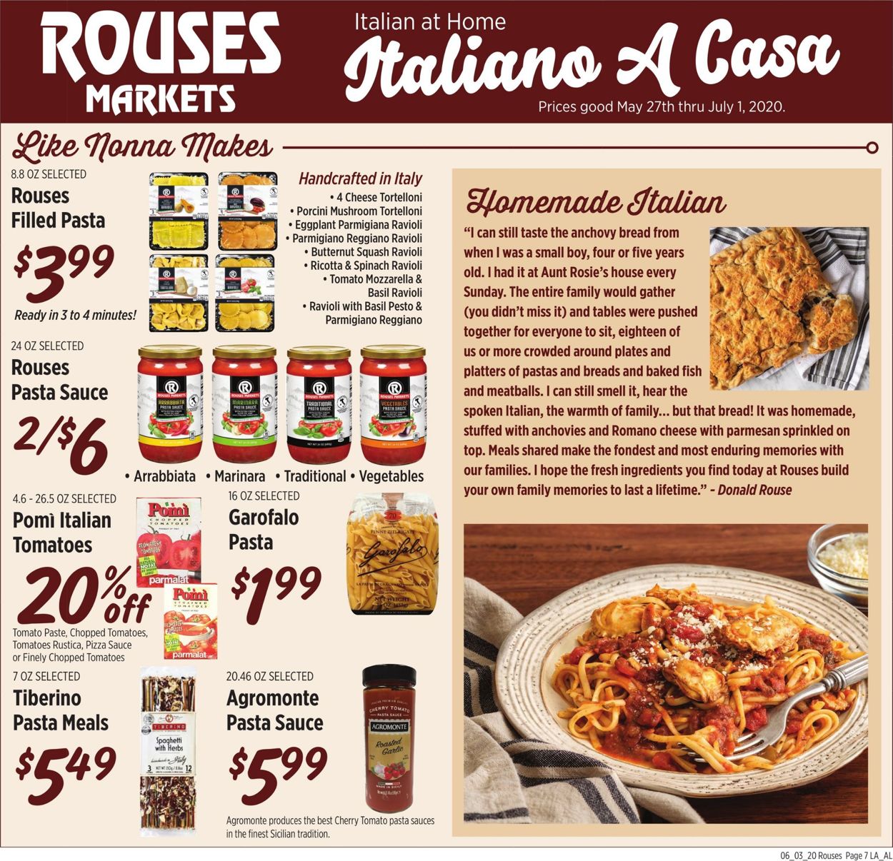 Rouses Weekly Ad Circular - valid 05/27-07/01/2020 (Page 7)