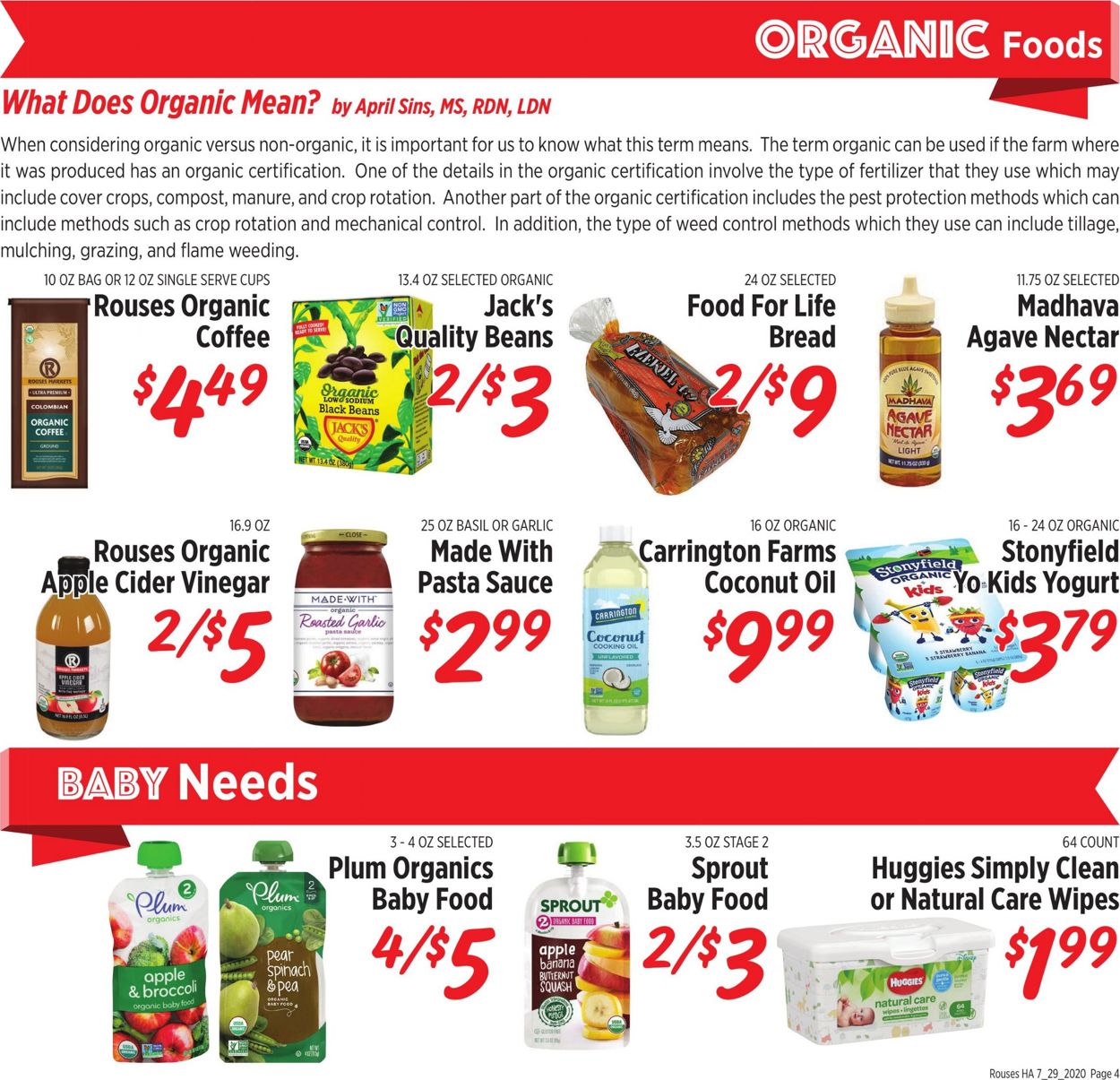 Rouses Weekly Ad Circular - valid 07/29-09/02/2020 (Page 4)