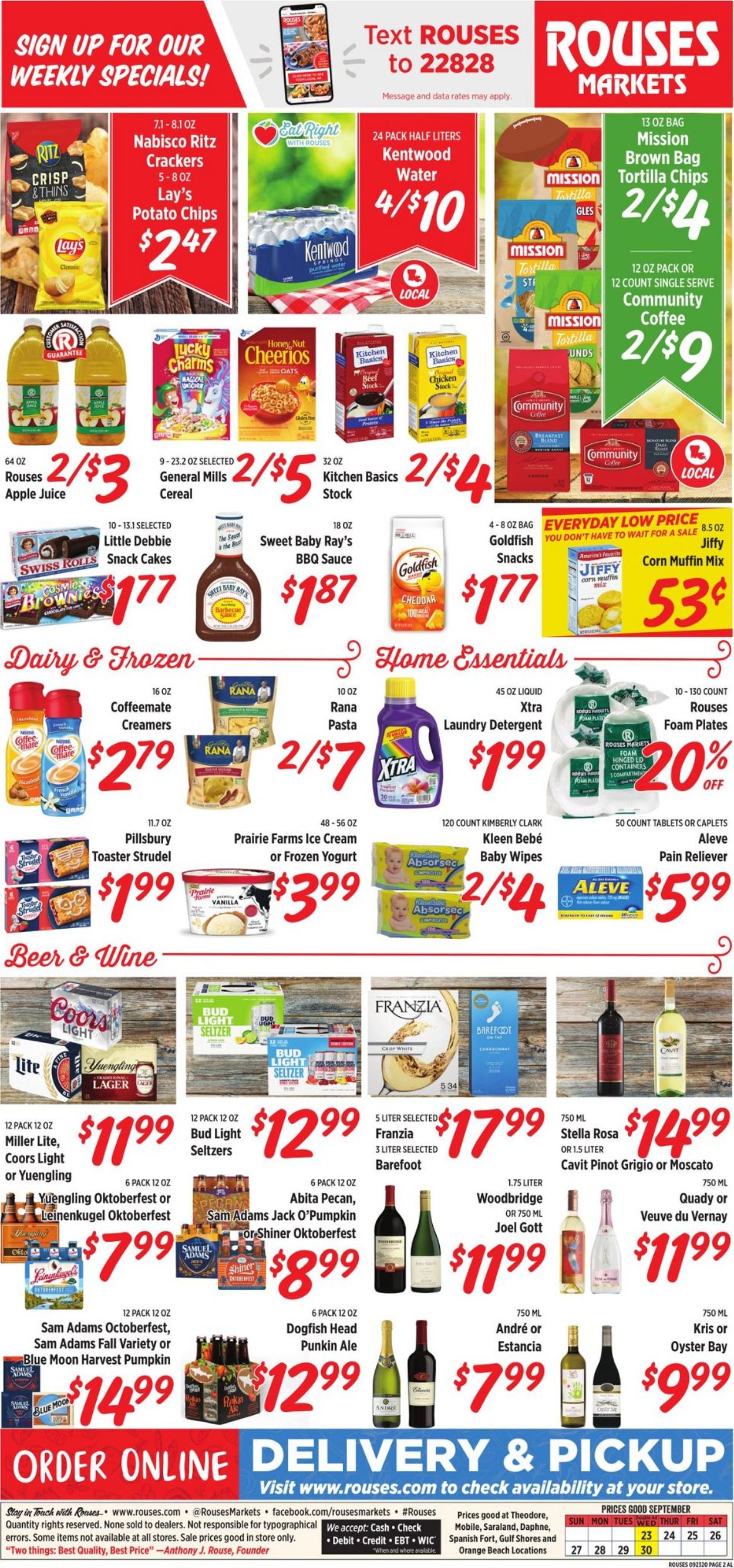 Rouses Weekly Ad Circular - valid 09/23-09/30/2020 (Page 2)