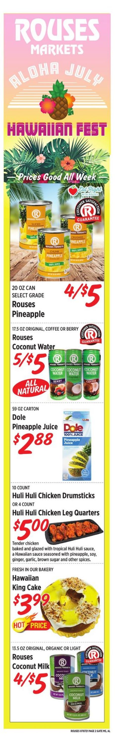 Rouses Weekly Ad Circular - valid 07/07-07/14/2021 (Page 2)