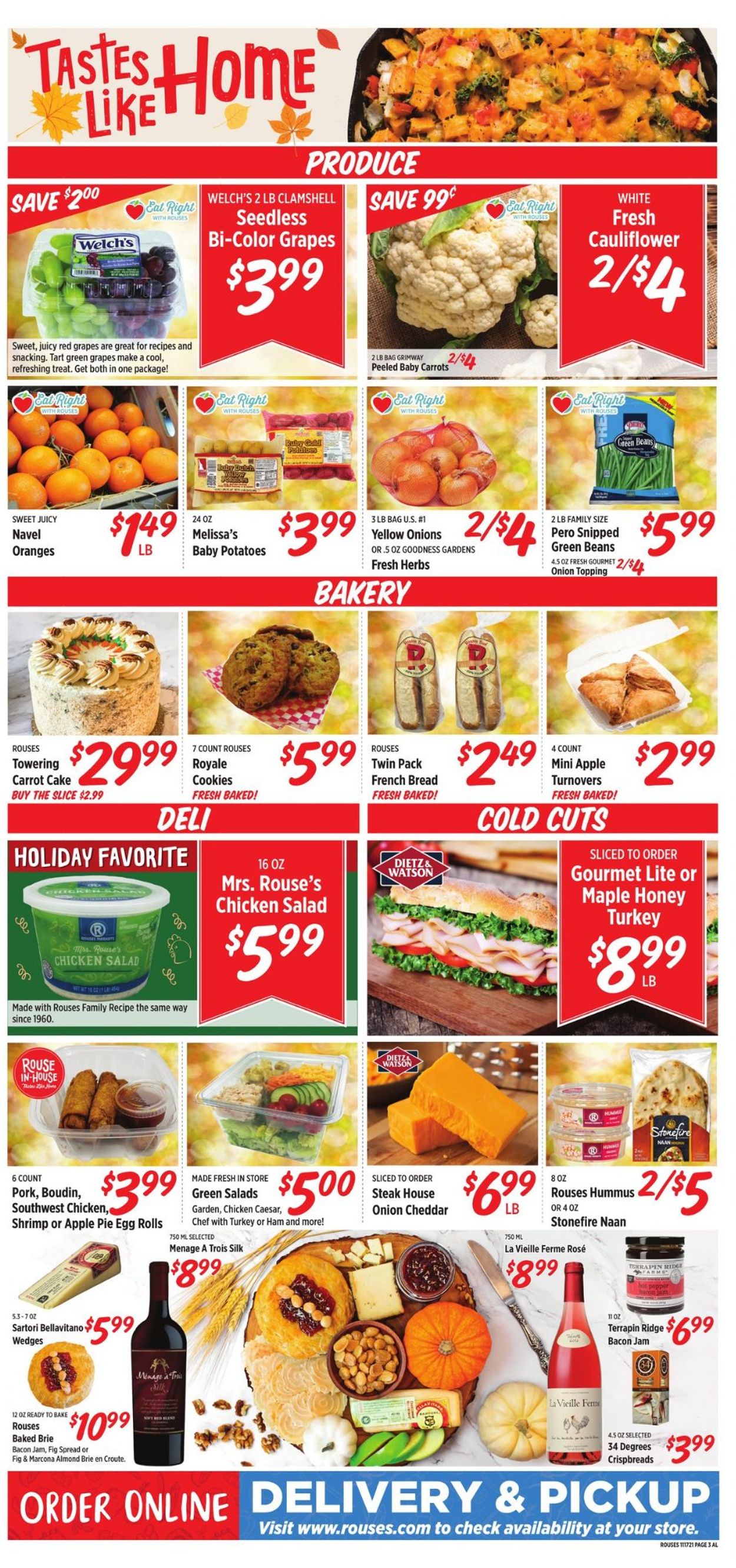 Rouses THANKSGIVING 2021 Weekly Ad Circular - valid 11/17-11/25/2021 (Page 3)