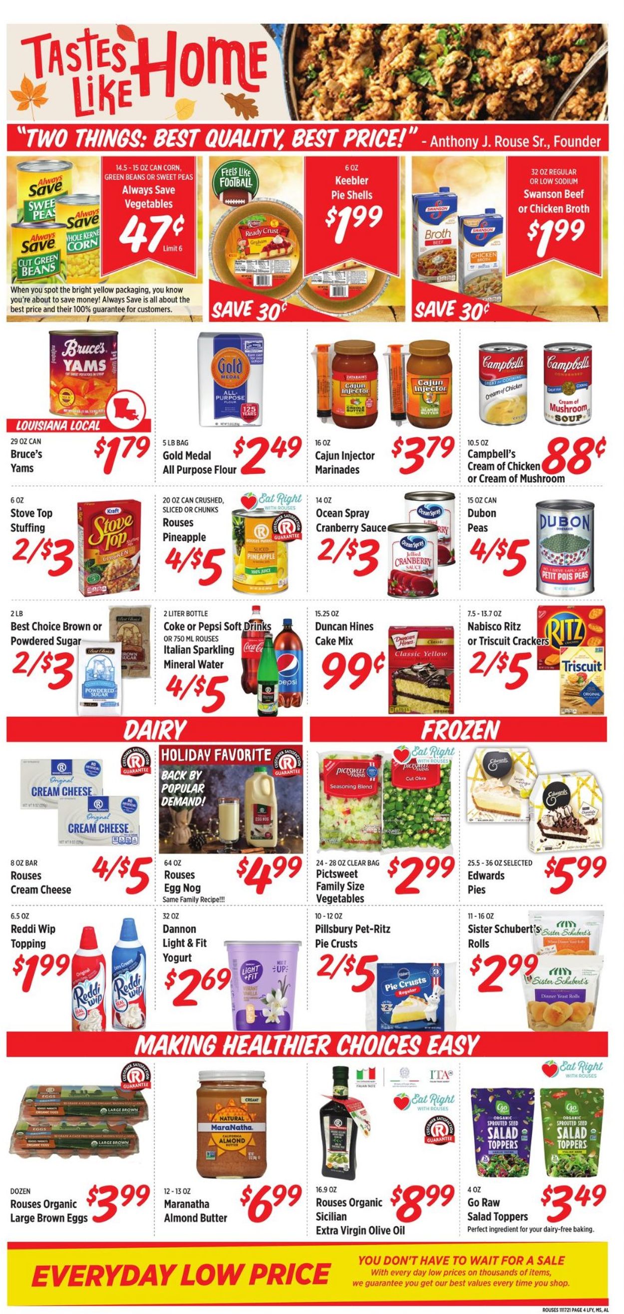 Rouses THANKSGIVING 2021 Weekly Ad Circular - valid 11/17-11/25/2021 (Page 4)