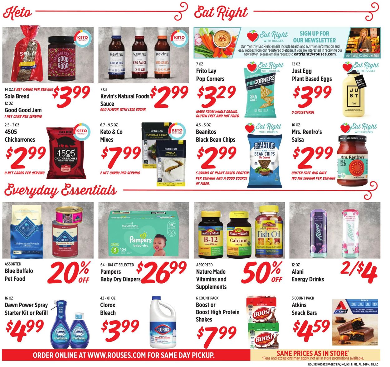 Rouses Weekly Ad Circular - valid 01/05-01/12/2022 (Page 7)