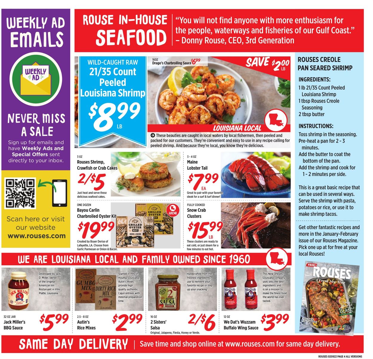Rouses Weekly Ad Circular - valid 02/09-02/16/2022 (Page 6)
