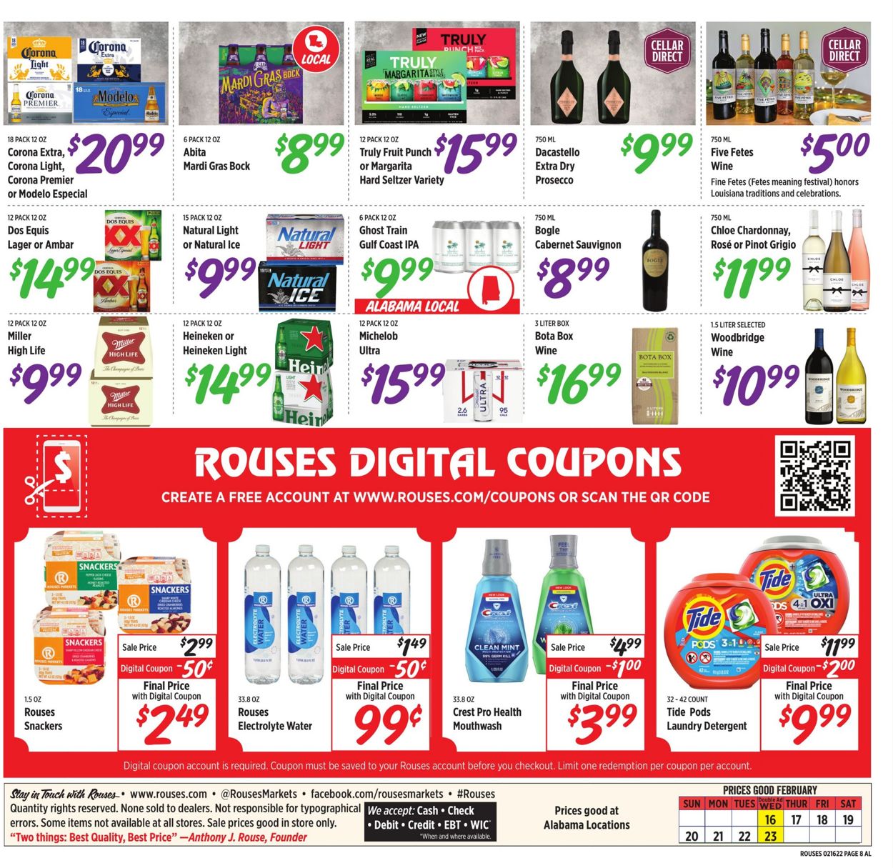 Rouses Weekly Ad Circular - valid 02/16-02/23/2022 (Page 9)