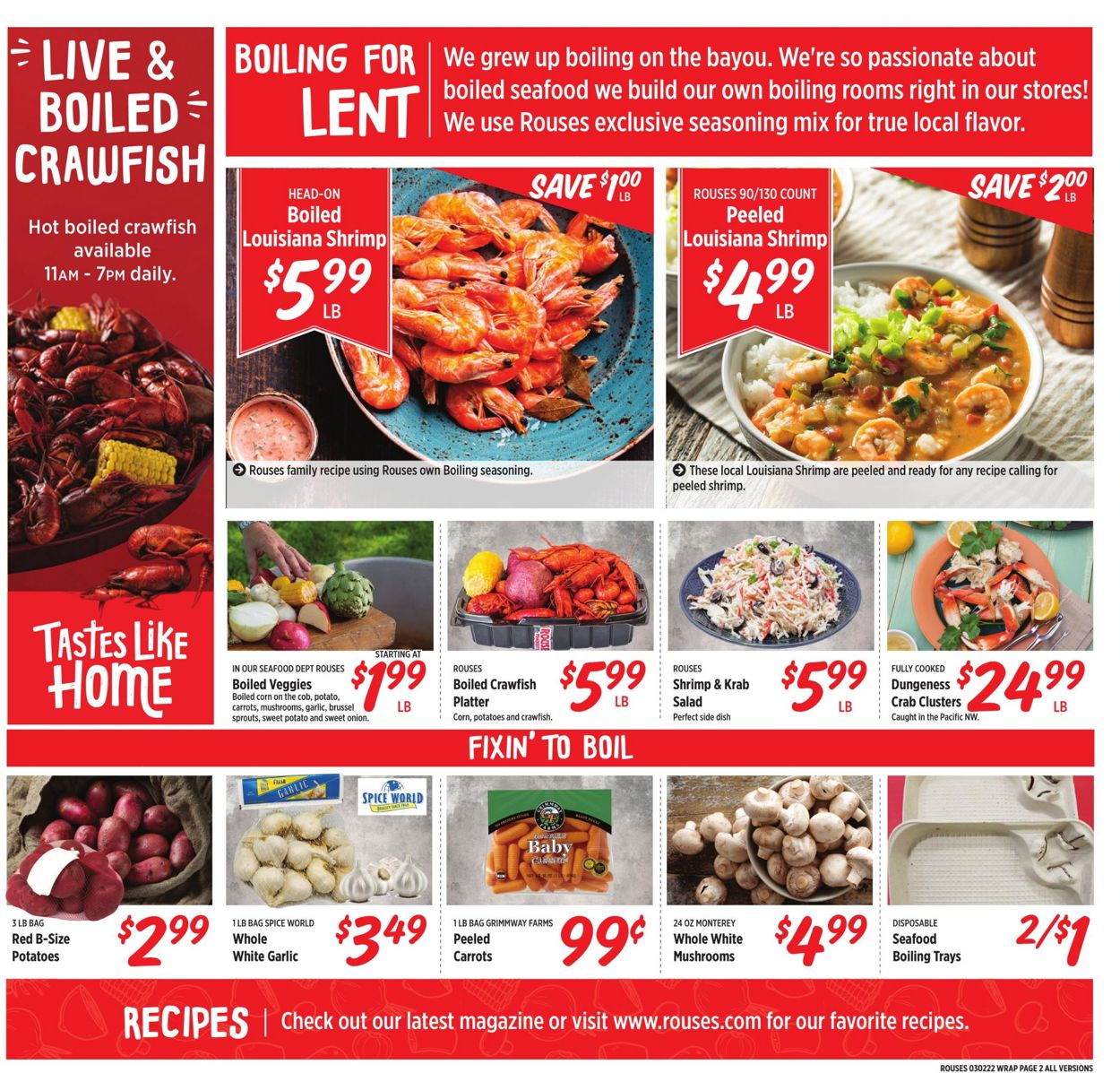 Rouses Weekly Ad Circular - valid 03/02-03/09/2022 (Page 2)