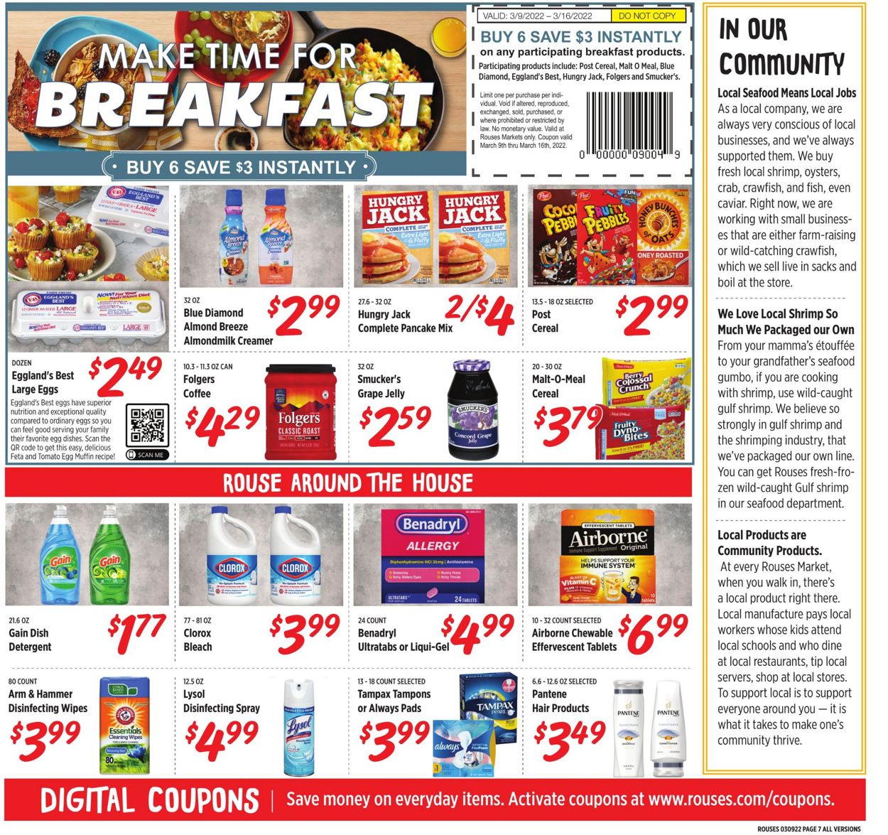 Rouses Weekly Ad Circular - valid 03/09-03/16/2022 (Page 11)