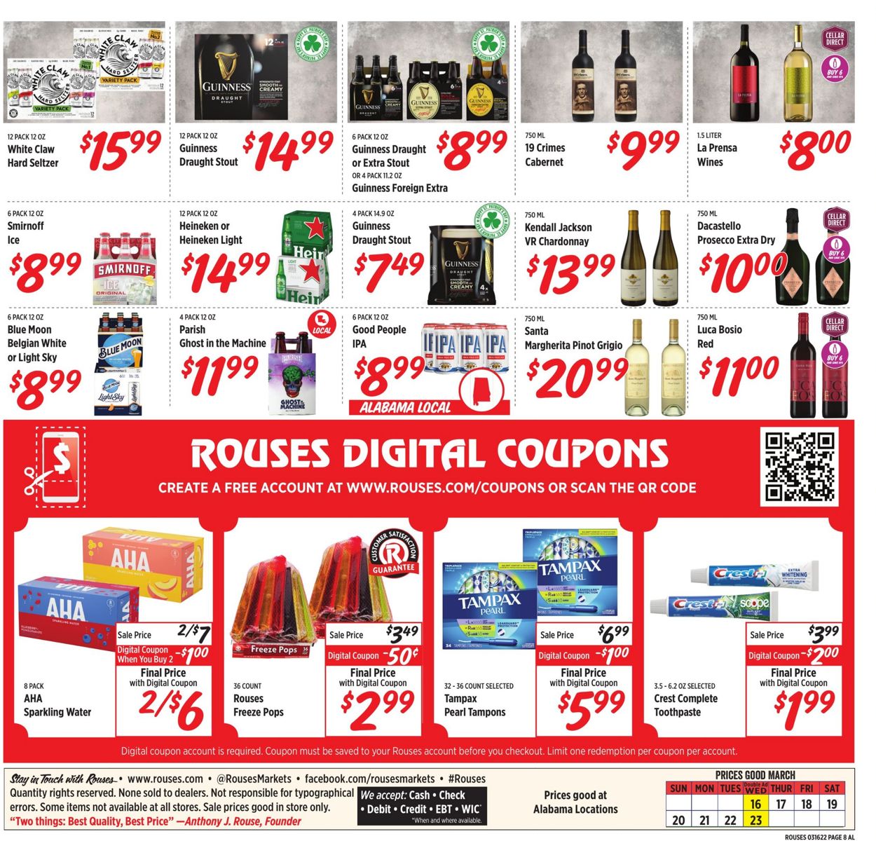 Rouses Weekly Ad Circular - valid 03/16-03/23/2022 (Page 12)