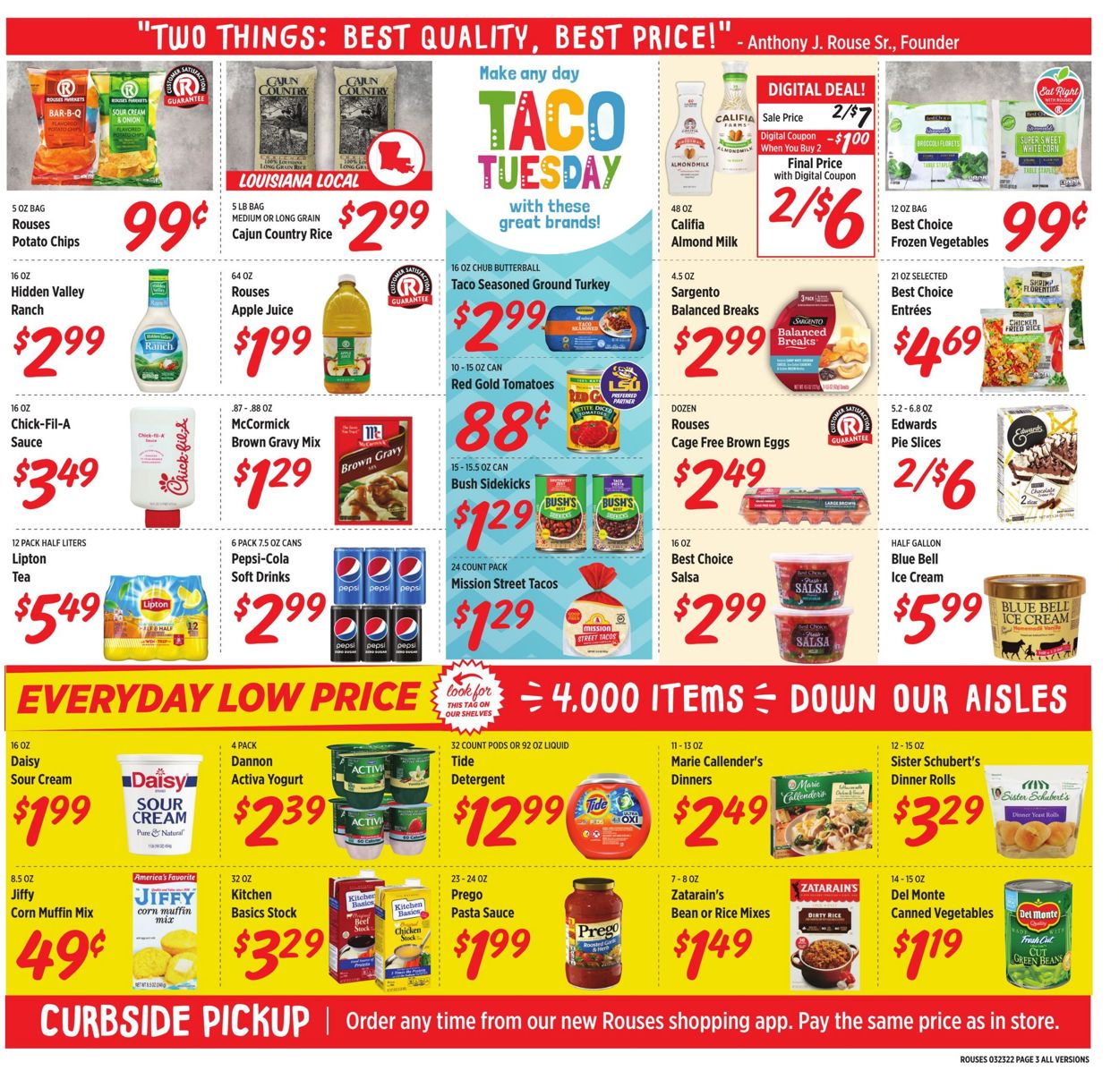 Rouses Weekly Ad Circular - valid 03/23-03/30/2022 (Page 7)