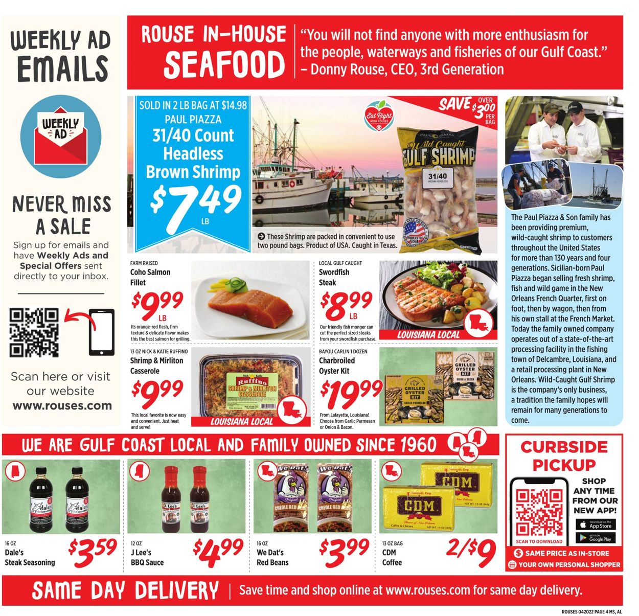 Rouses Weekly Ad Circular - valid 04/20-04/27/2022 (Page 4)