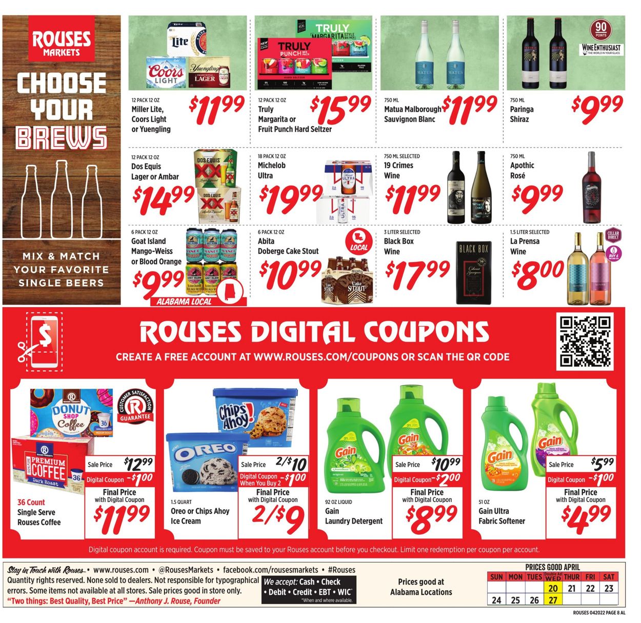 Rouses Weekly Ad Circular - valid 04/20-04/27/2022 (Page 8)