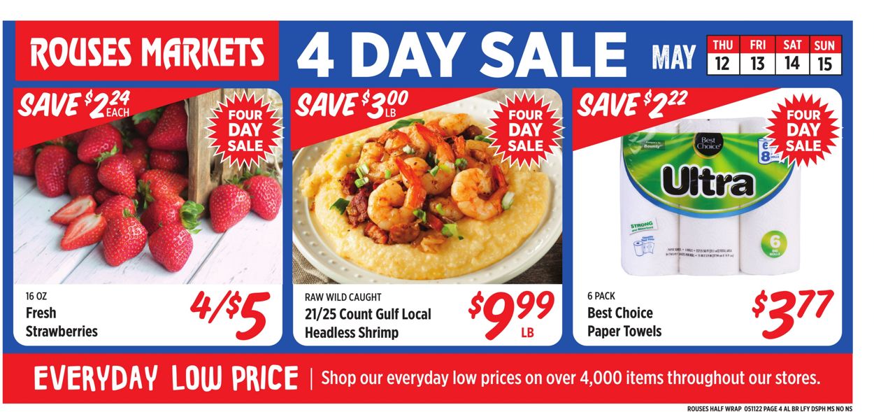Rouses Weekly Ad Circular - valid 05/11-05/18/2022 (Page 4)
