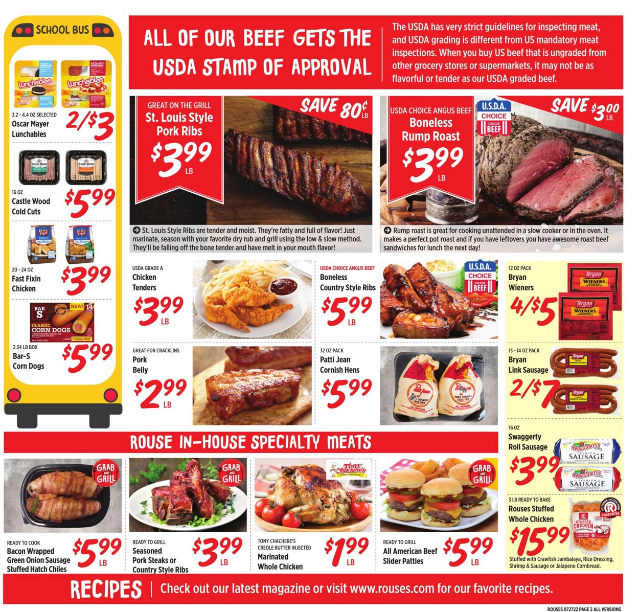 Rouses Weekly Ad Circular - valid 07/27-08/03/2022 (Page 2)