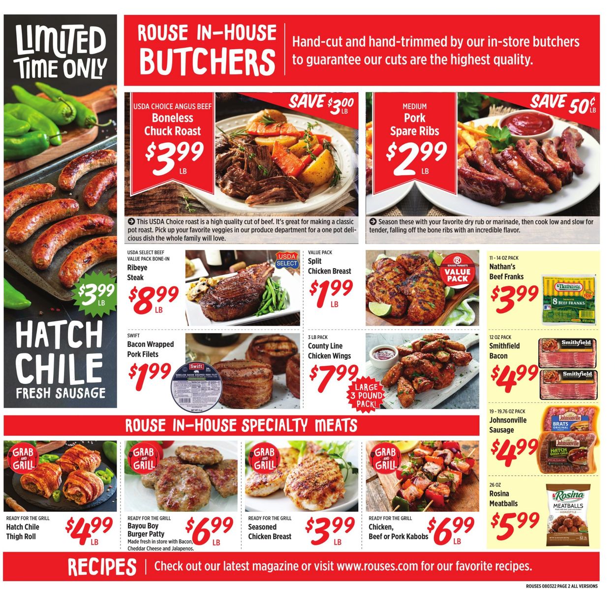 Rouses Weekly Ad Circular - valid 08/03-08/10/2022 (Page 2)