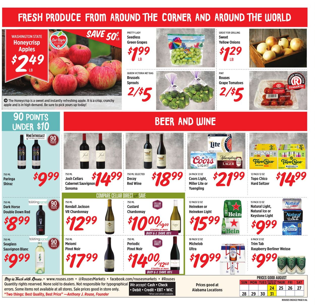 Rouses Weekly Ad Circular - valid 08/24-08/31/2022 (Page 8)