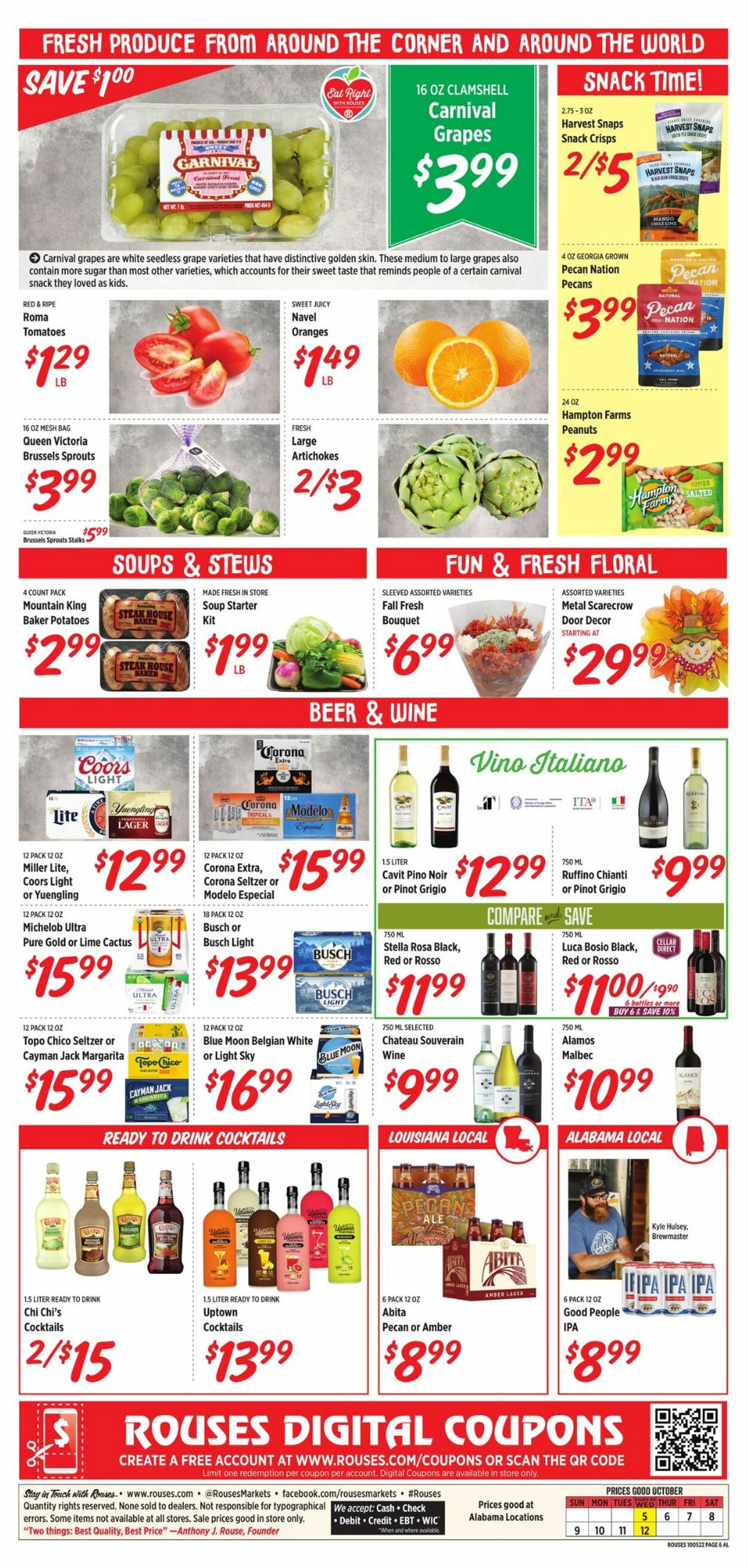 Rouses Weekly Ad Circular - valid 10/05-10/12/2022 (Page 6)