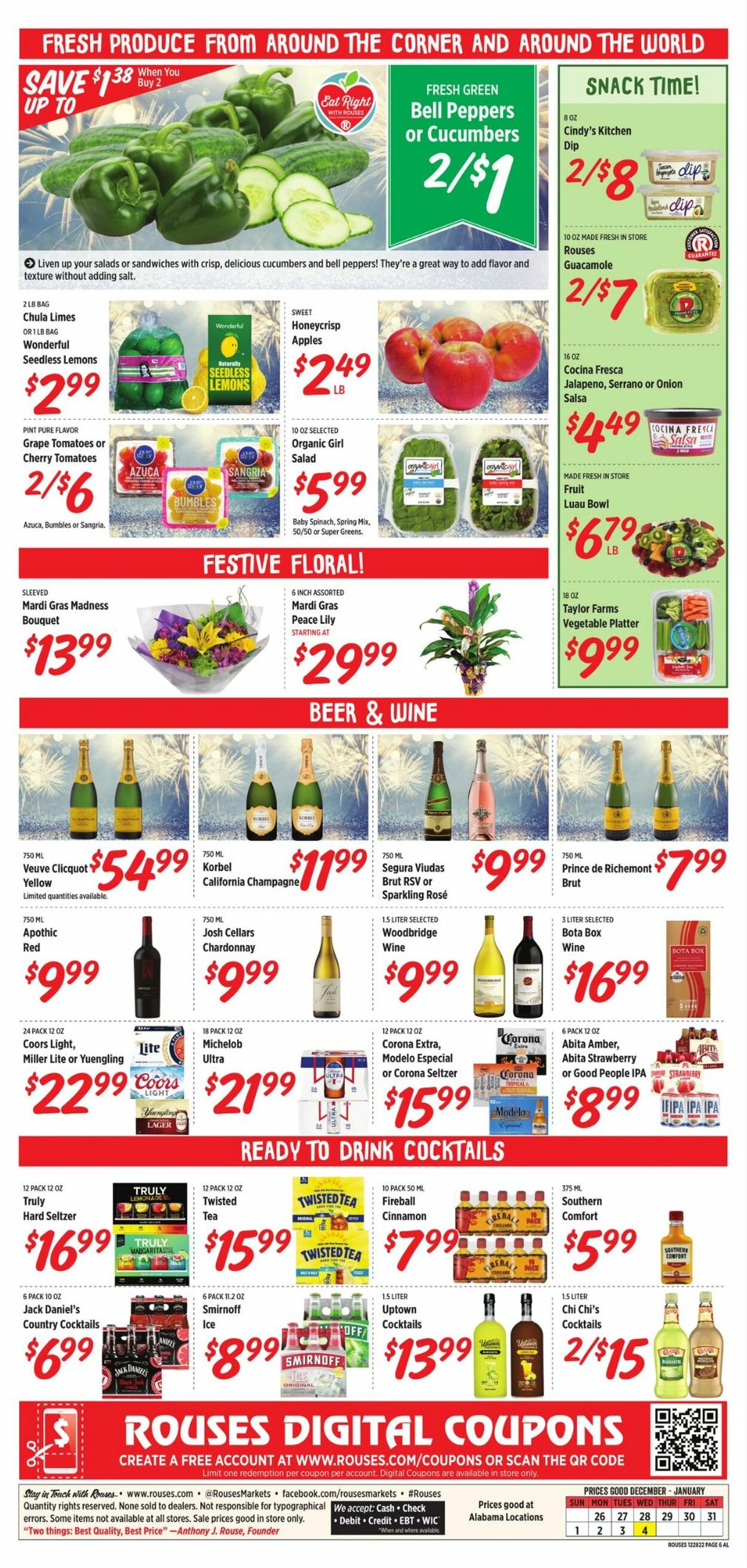 Rouses Weekly Ad Circular - valid 12/26-01/04/2023 (Page 6)