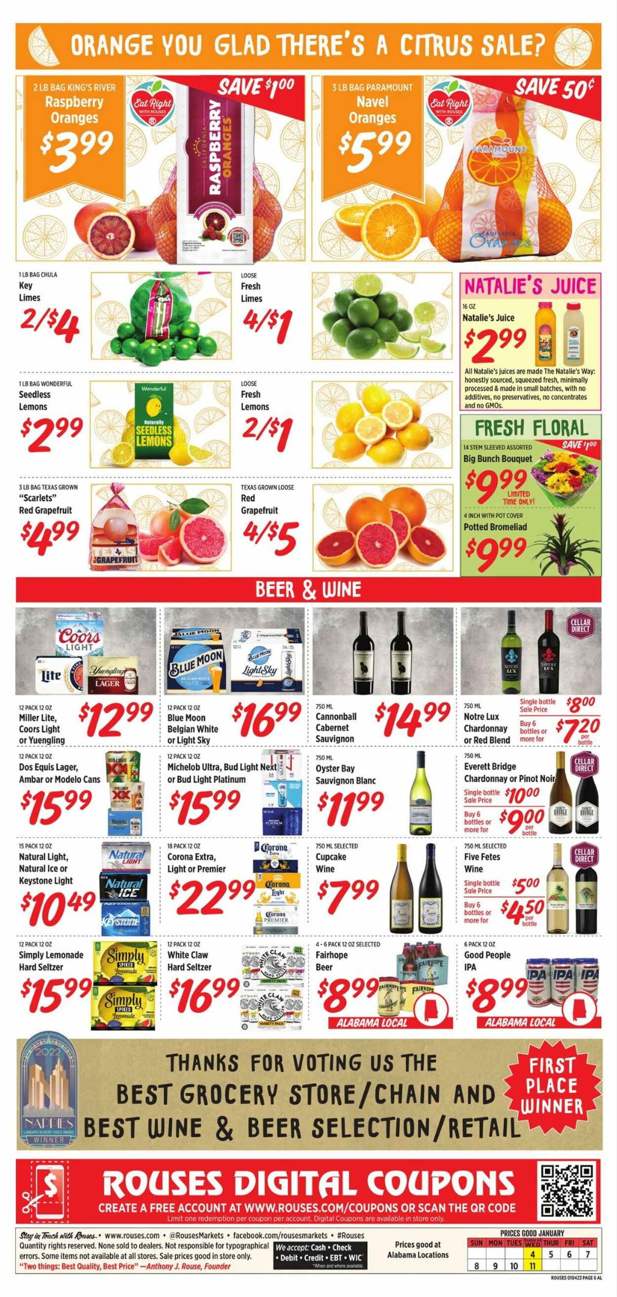 Rouses Weekly Ad Circular - valid 01/04-01/11/2023 (Page 6)