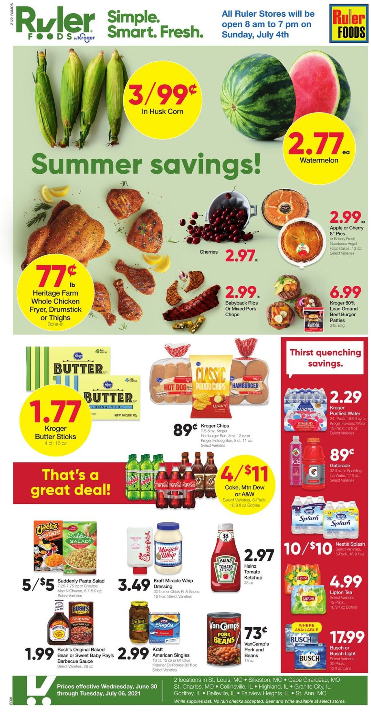 Ruler Foods Weekly Ad Circular - valid 06/30-07/06/2021