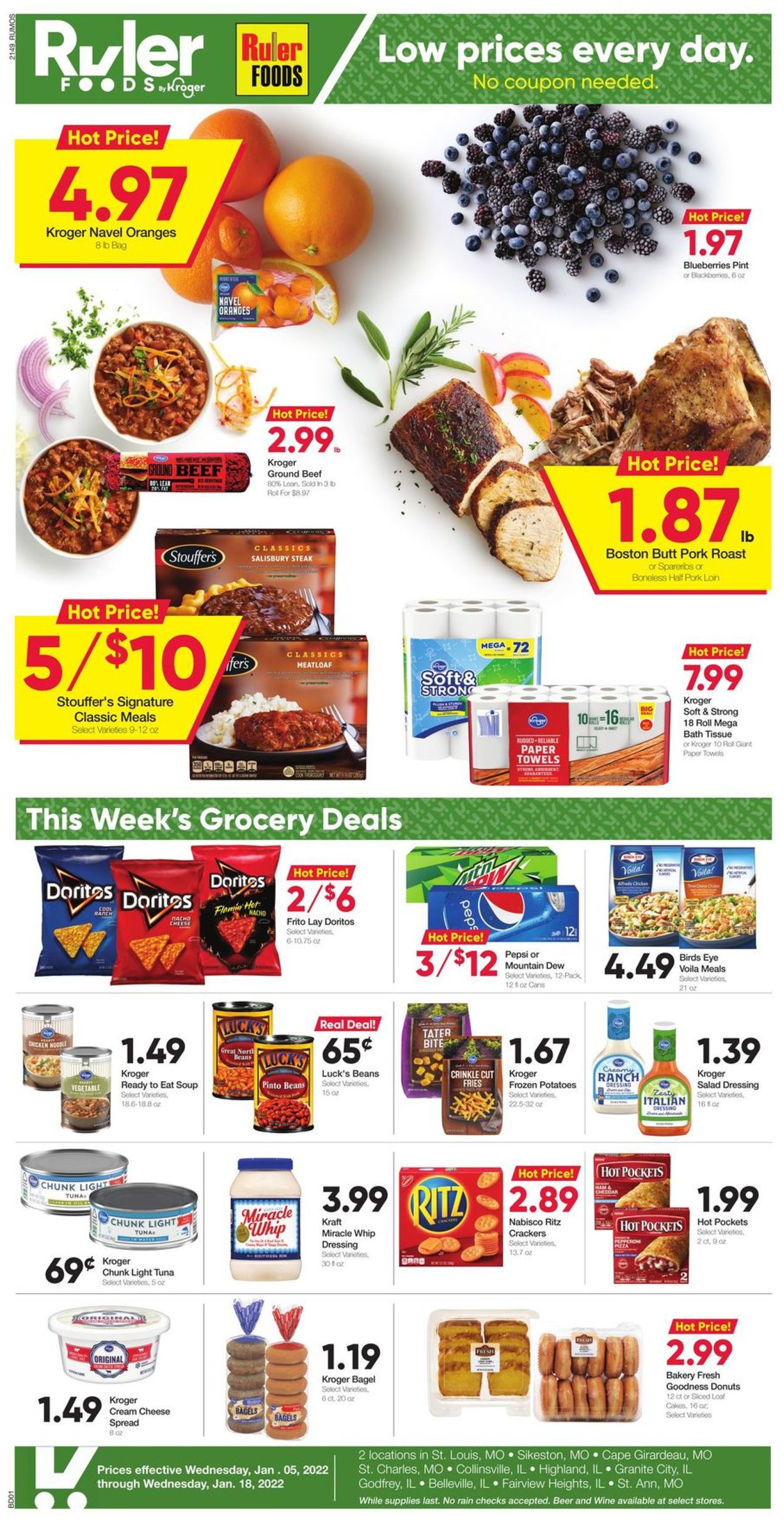 Ruler Foods Weekly Ad Circular - valid 01/05-01/18/2022