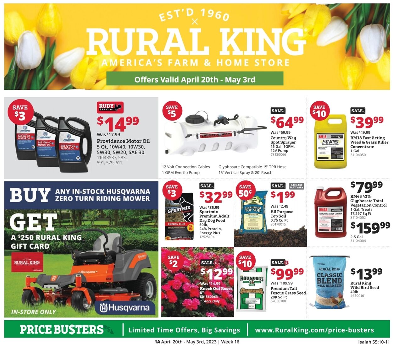 Rural King Weekly Ad Circular - valid 04/20-05/03/2023